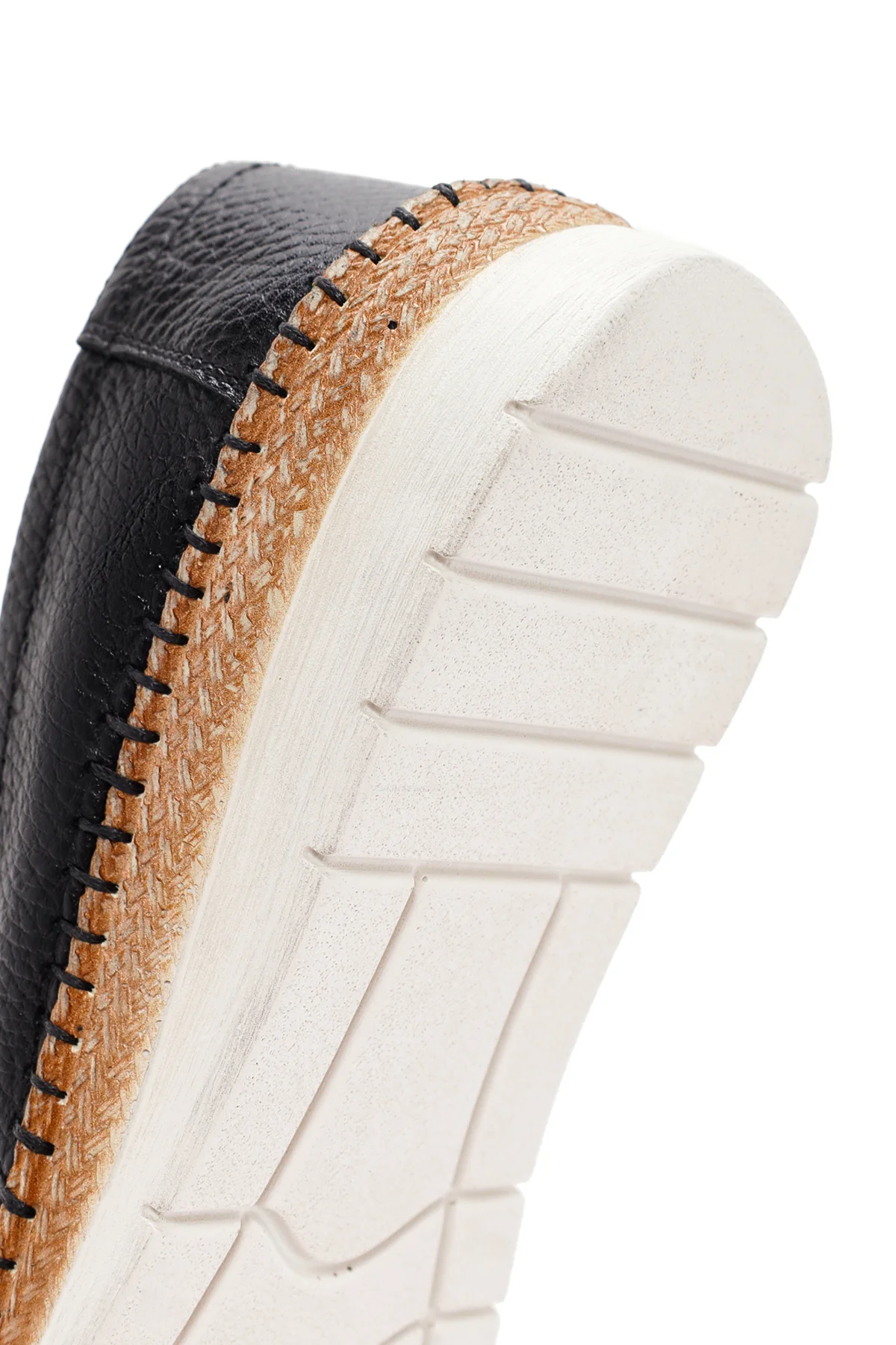 Kadın Siyah Deri Comfort Loafer - Image 8
