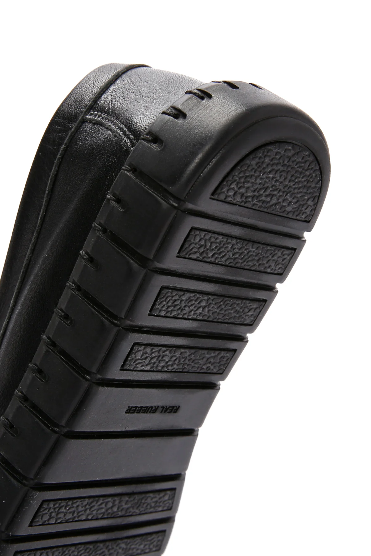 Kadın Siyah Deri Comfort Loafer - Image 9