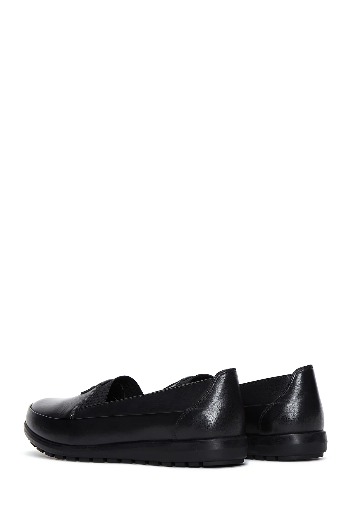 Kadın Siyah Deri Comfort Loafer - Image 5