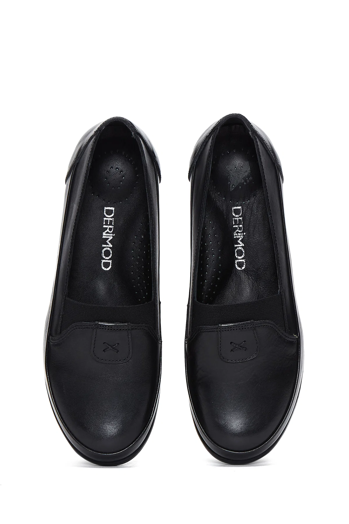 Kadın Siyah Deri Comfort Loafer - Image 6
