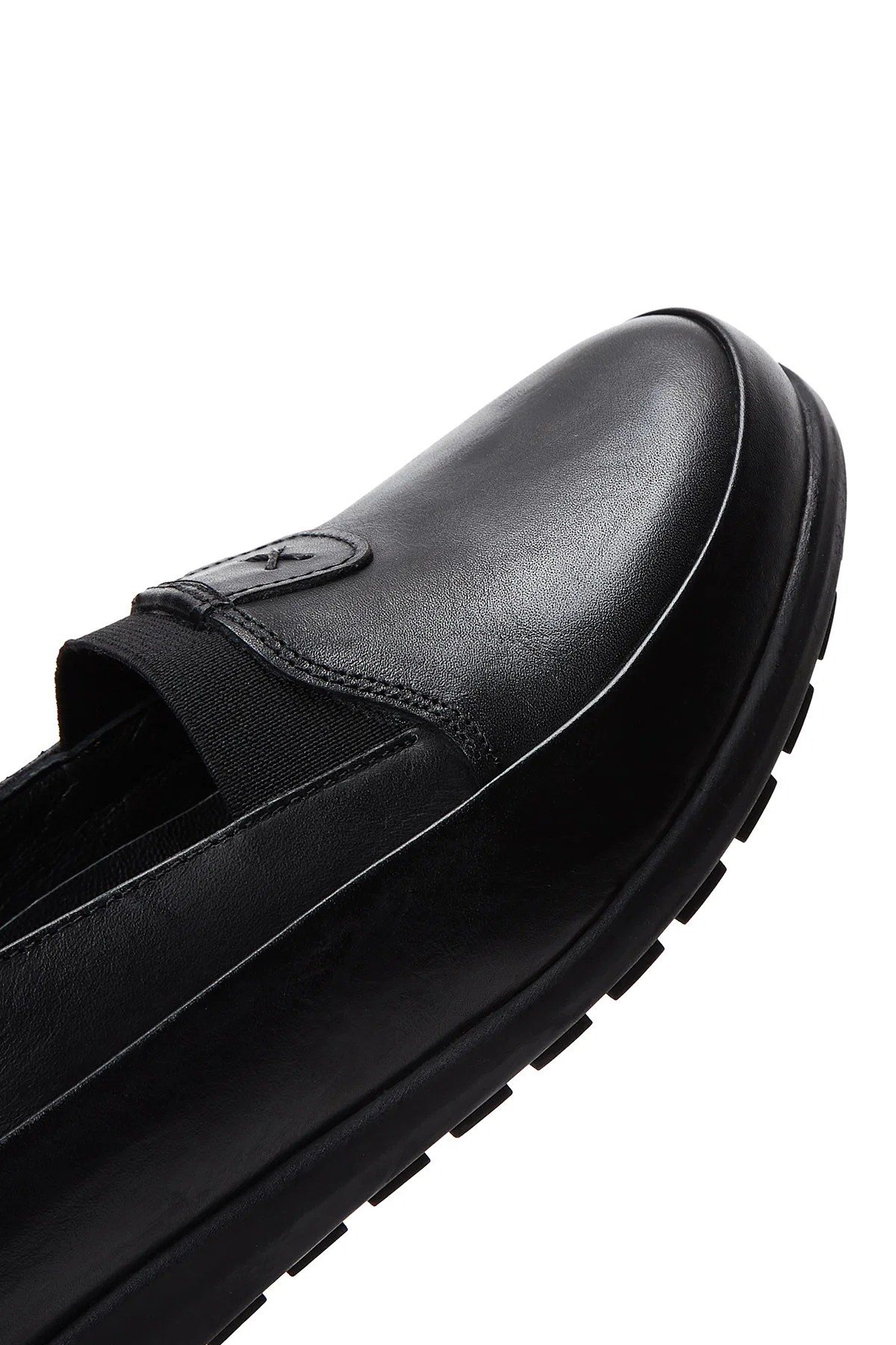 Kadın Siyah Deri Comfort Loafer - Image 7