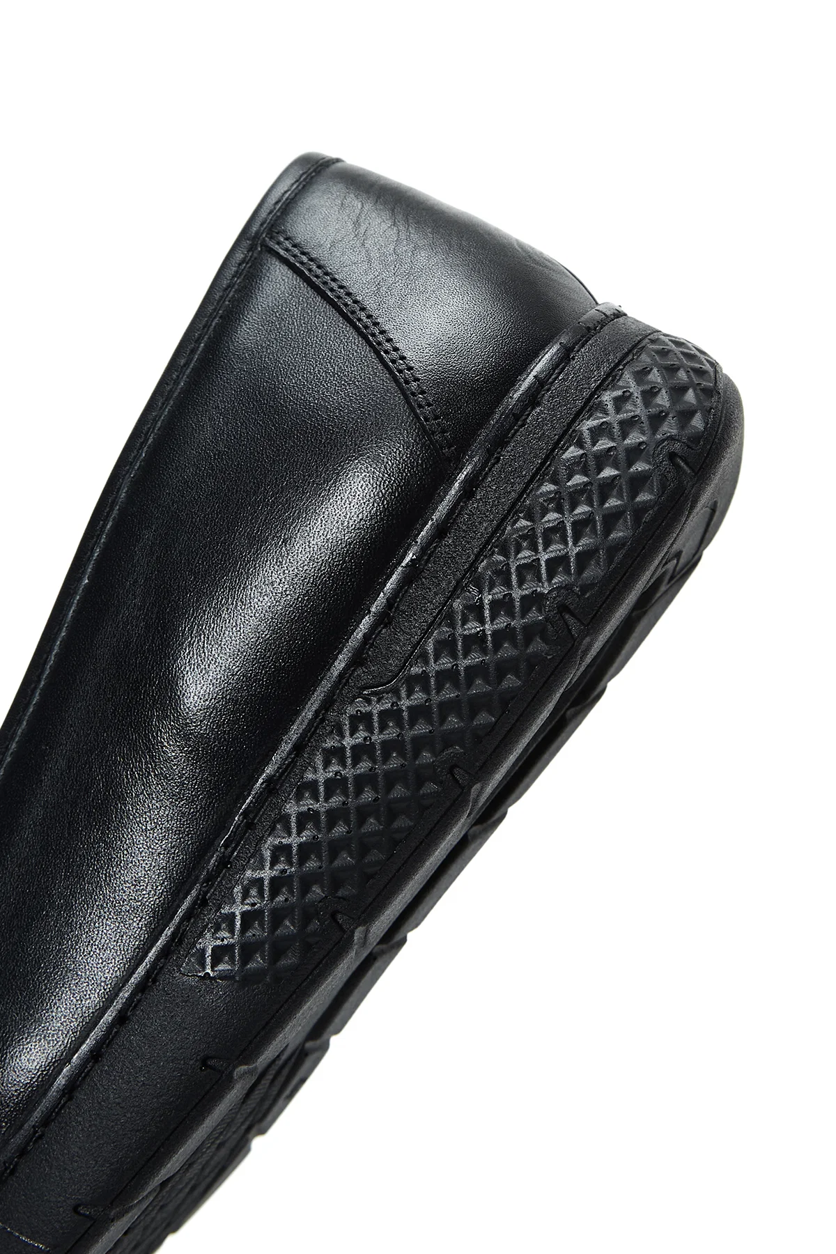 Kadın Siyah Deri Comfort Loafer - Image 8