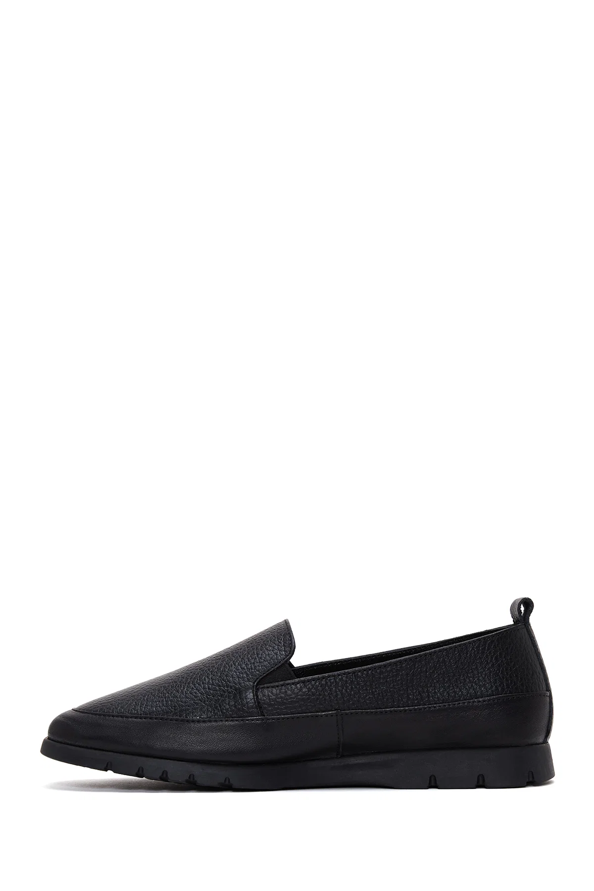 Kadın Siyah Deri Comfort Loafer - Image 2
