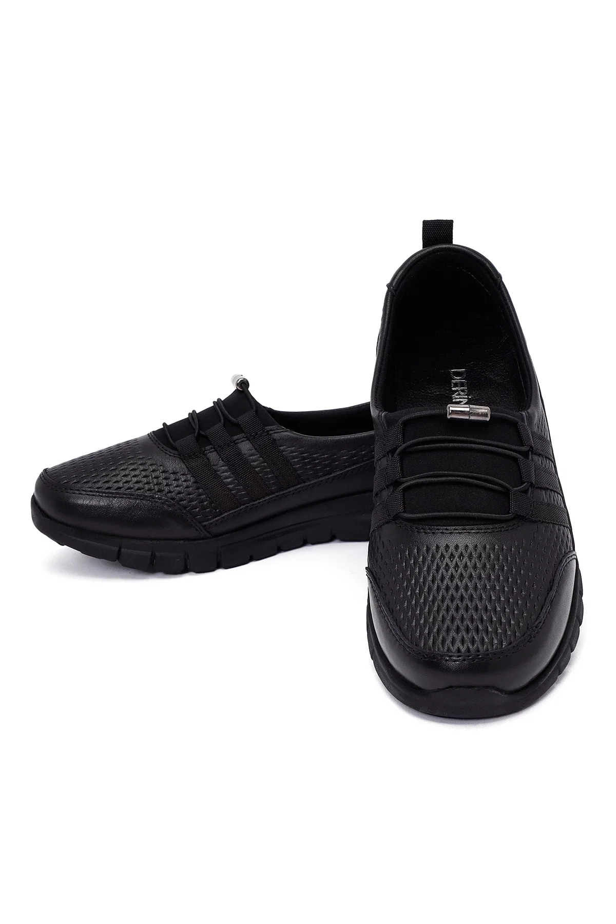 Kadın Siyah Deri Comfort Loafer - Image 11