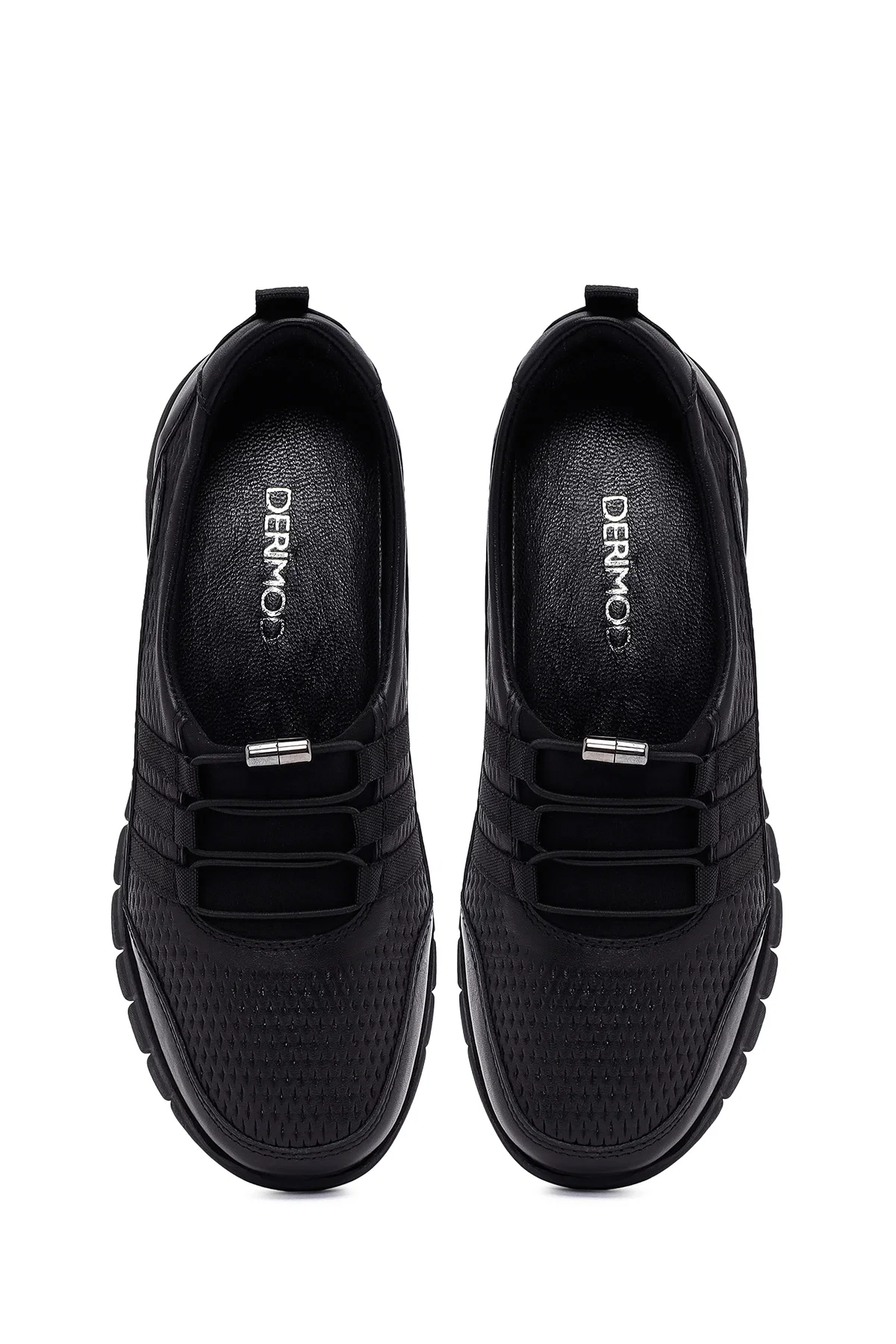 Kadın Siyah Deri Comfort Loafer - Image 7