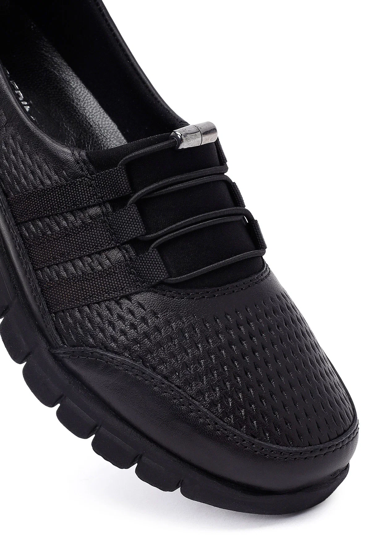 Kadın Siyah Deri Comfort Loafer - Image 9