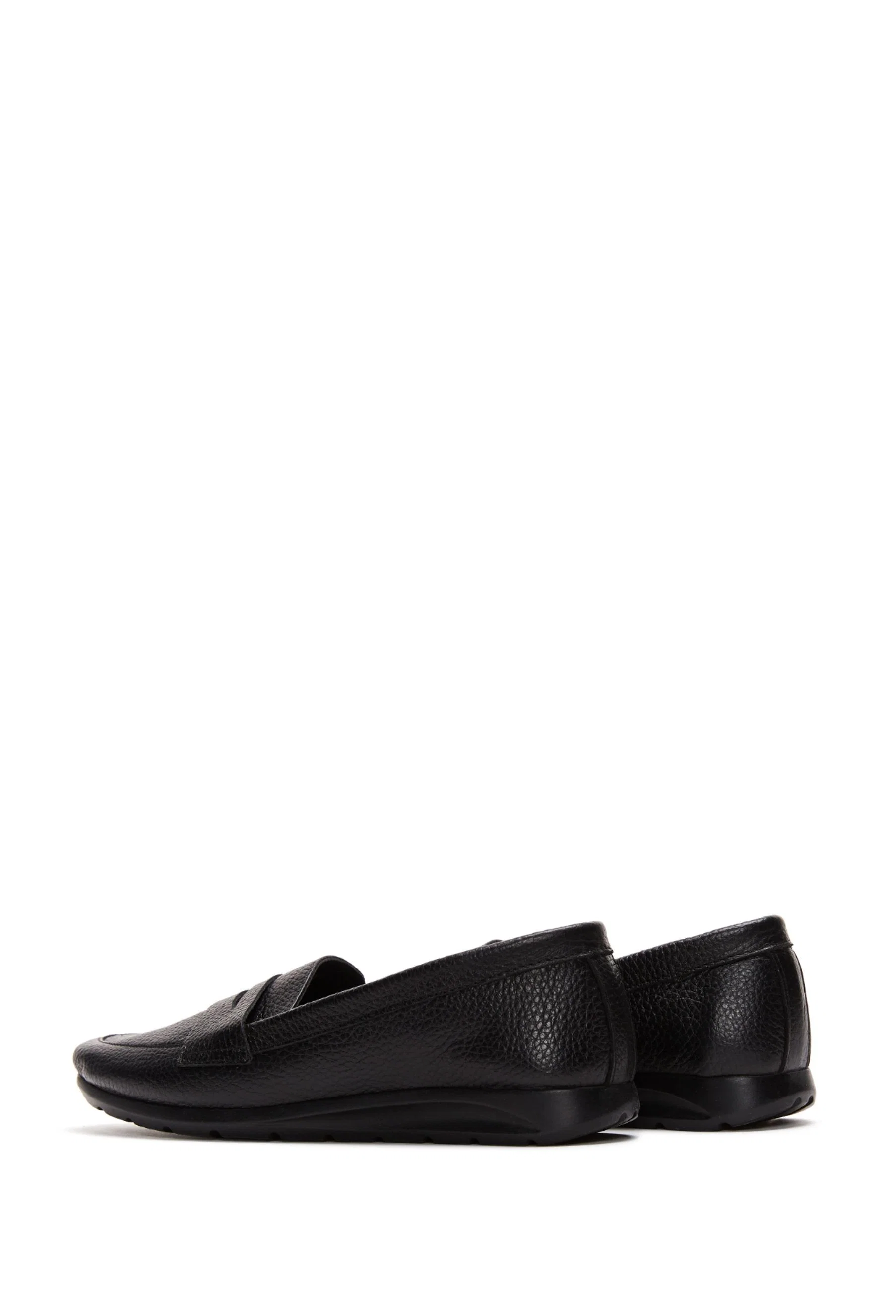 Kadın Siyah Deri Comfort Loafer - Image 4