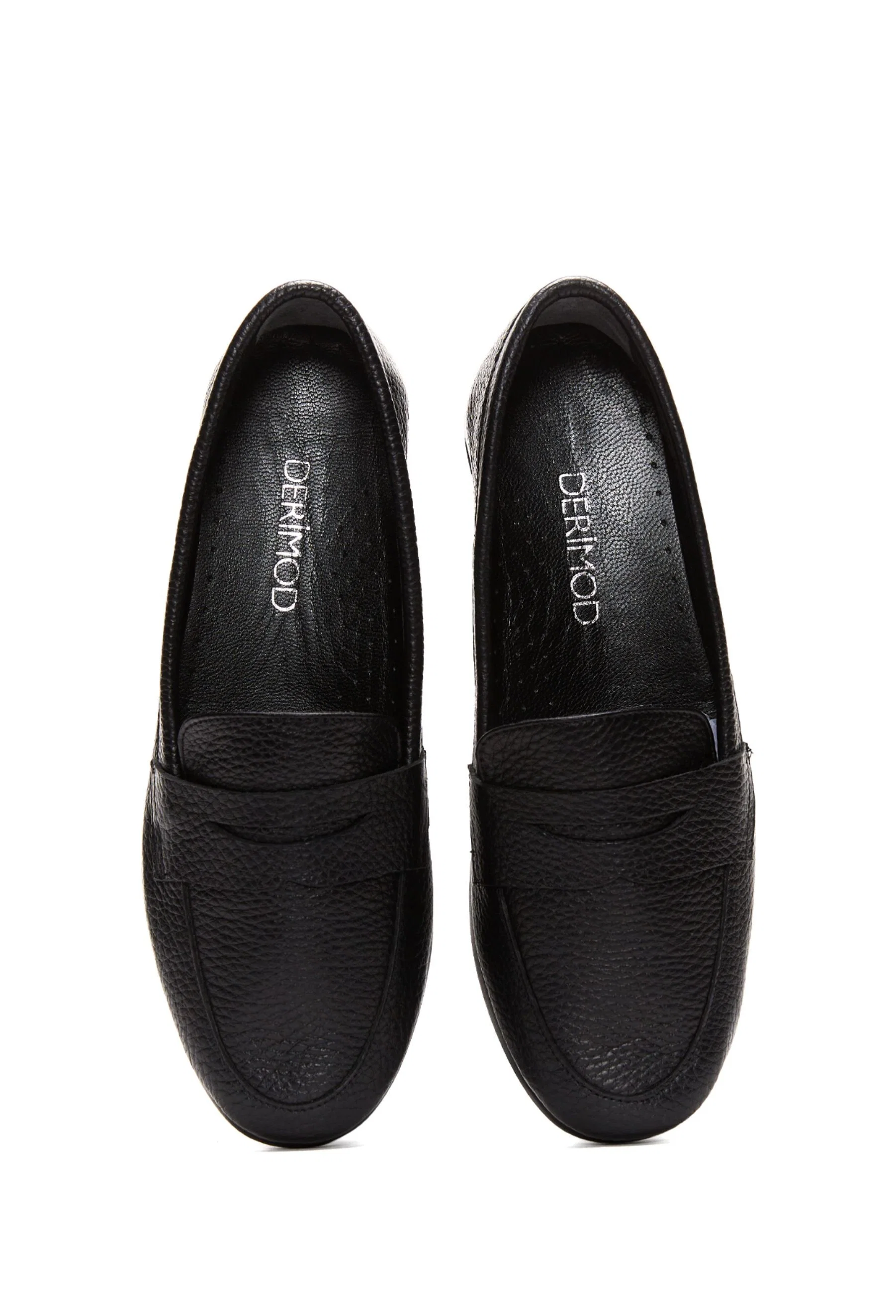 Kadın Siyah Deri Comfort Loafer - Image 5