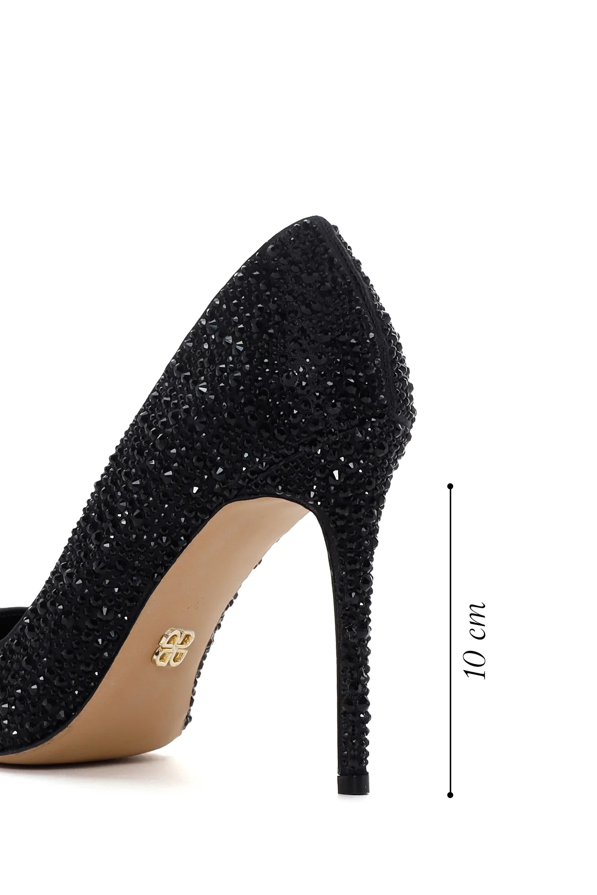 Kadın Siyah Deri İnce Yüksek Topuklu Stiletto - Image 2