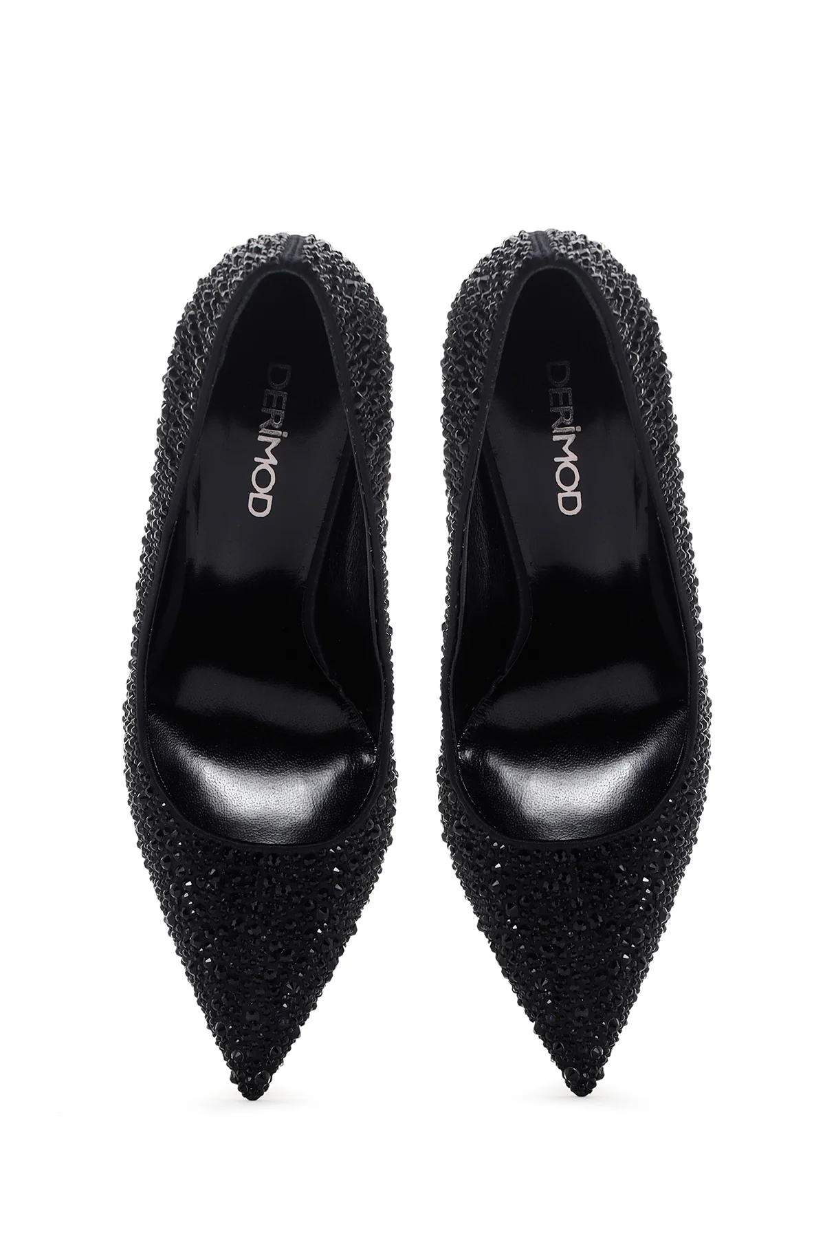 Kadın Siyah Deri İnce Yüksek Topuklu Stiletto - Image 7