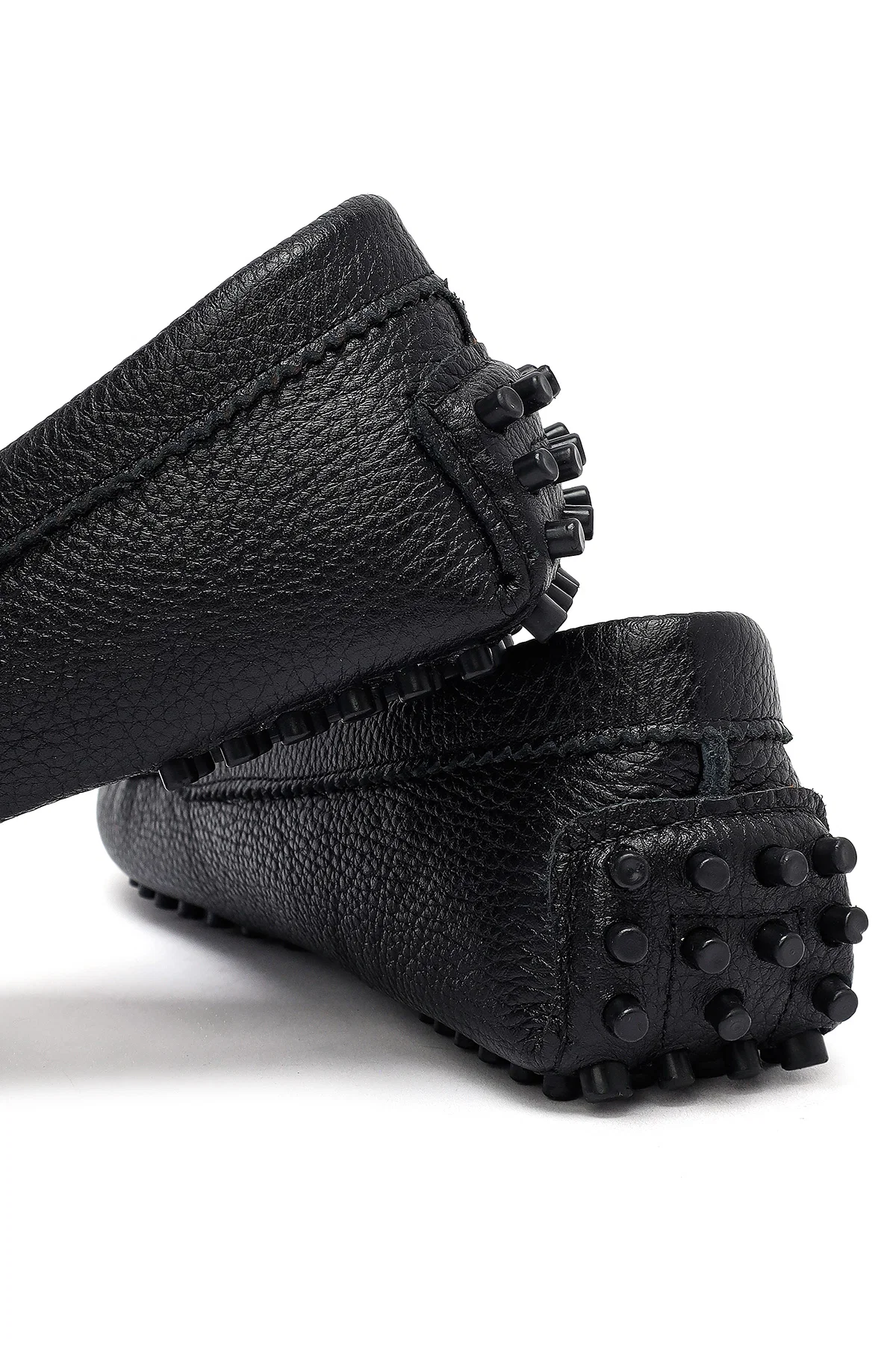 Kadın Siyah Deri Loafer - Image 10