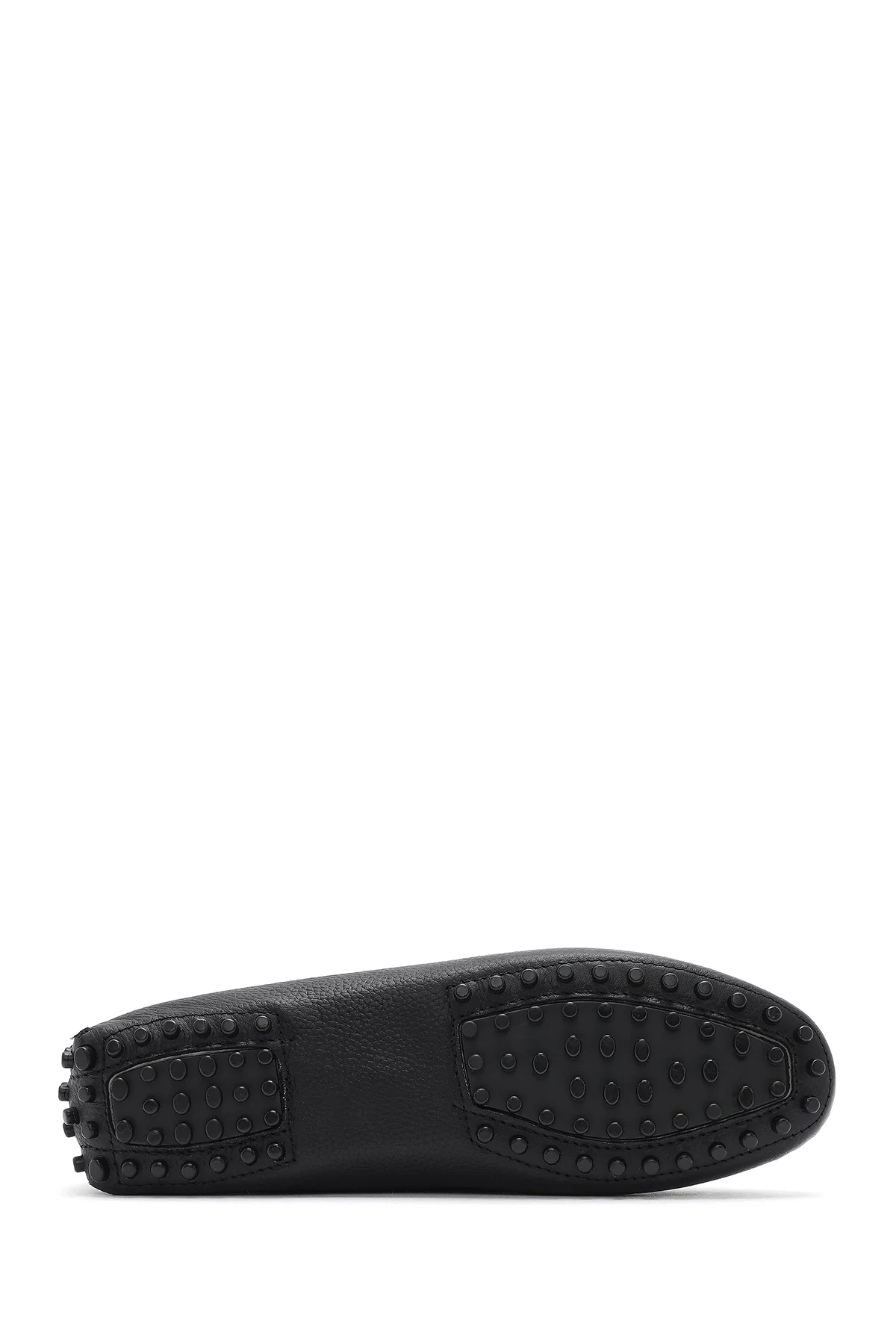 Kadın Siyah Deri Loafer - Image 4
