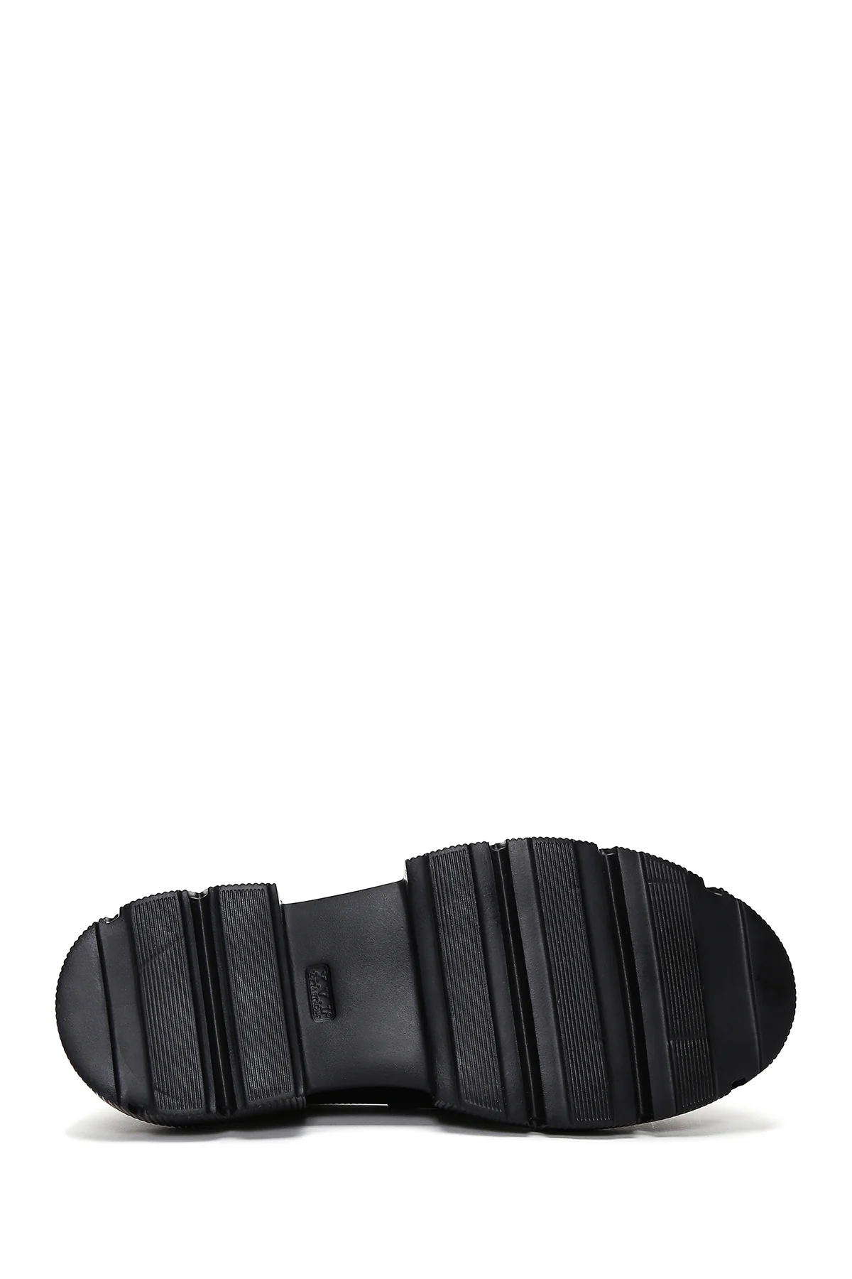 Kadın Siyah Deri Maskülen Loafer - Image 4