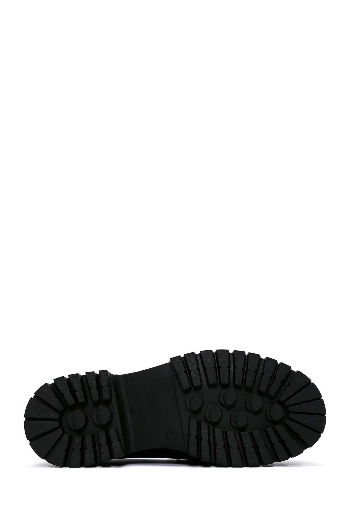 Kadın Siyah Deri Maskülen Loafer - Image 4