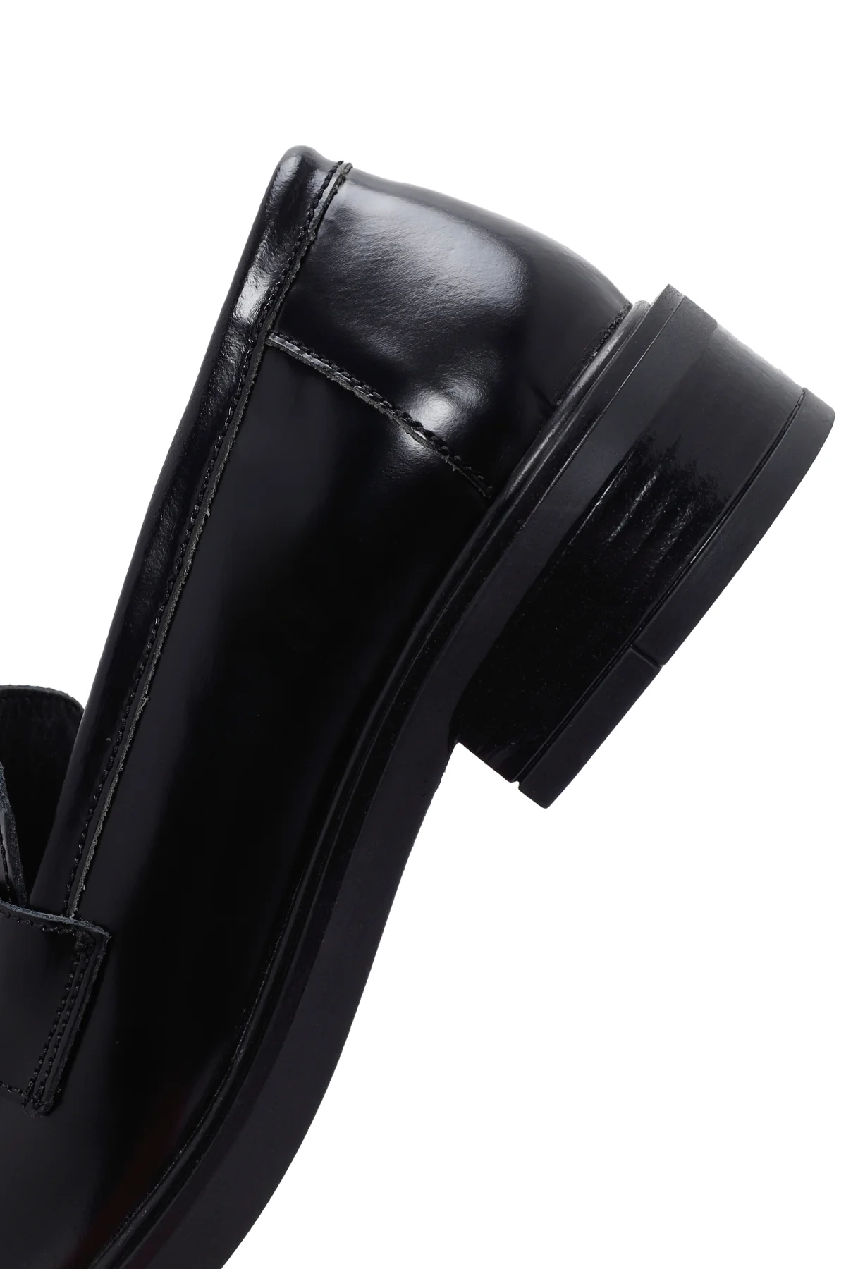 Kadın Siyah Deri Püsküllü Maskülen Loafer - Image 7