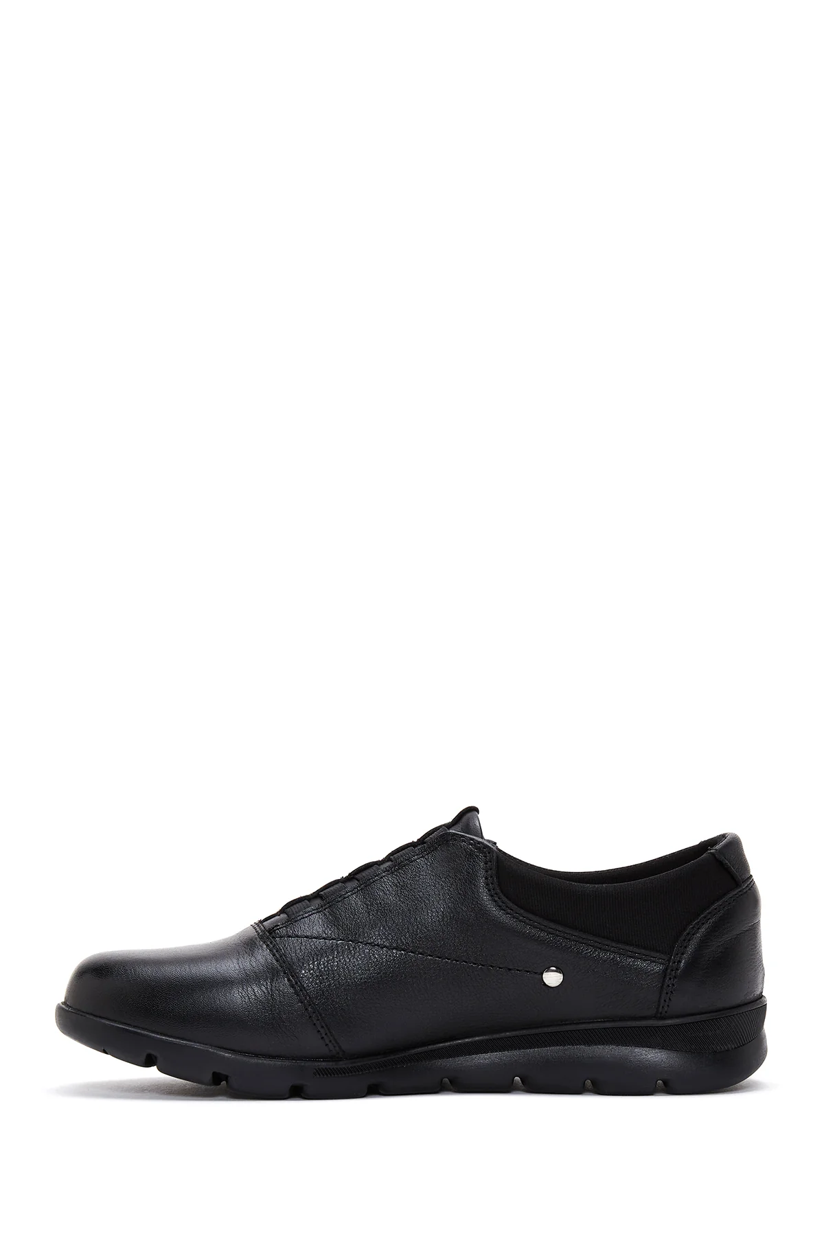 Kadın Siyah Deri Sneaker - Image 2