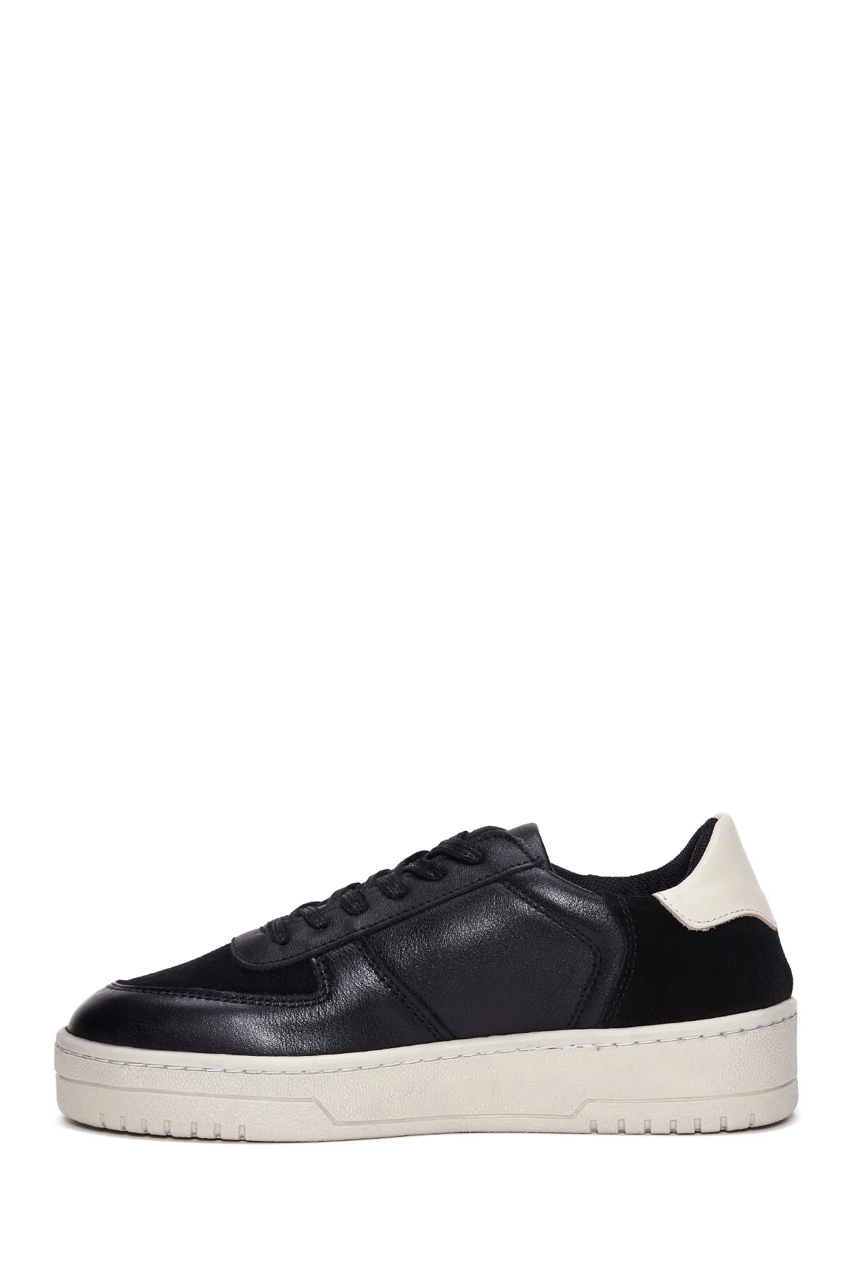 Kadın Siyah Deri Sneaker - Image 2