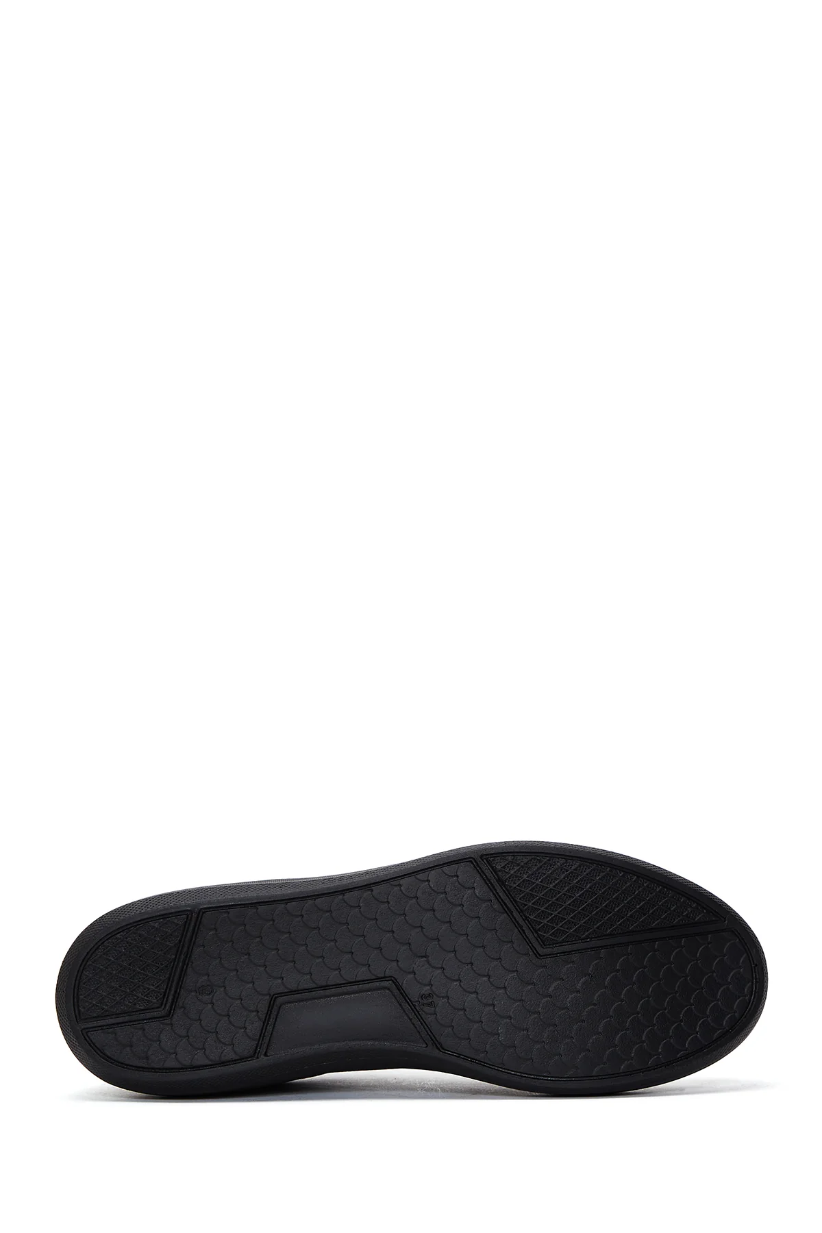Kadın Siyah Deri Sneaker - Image 4