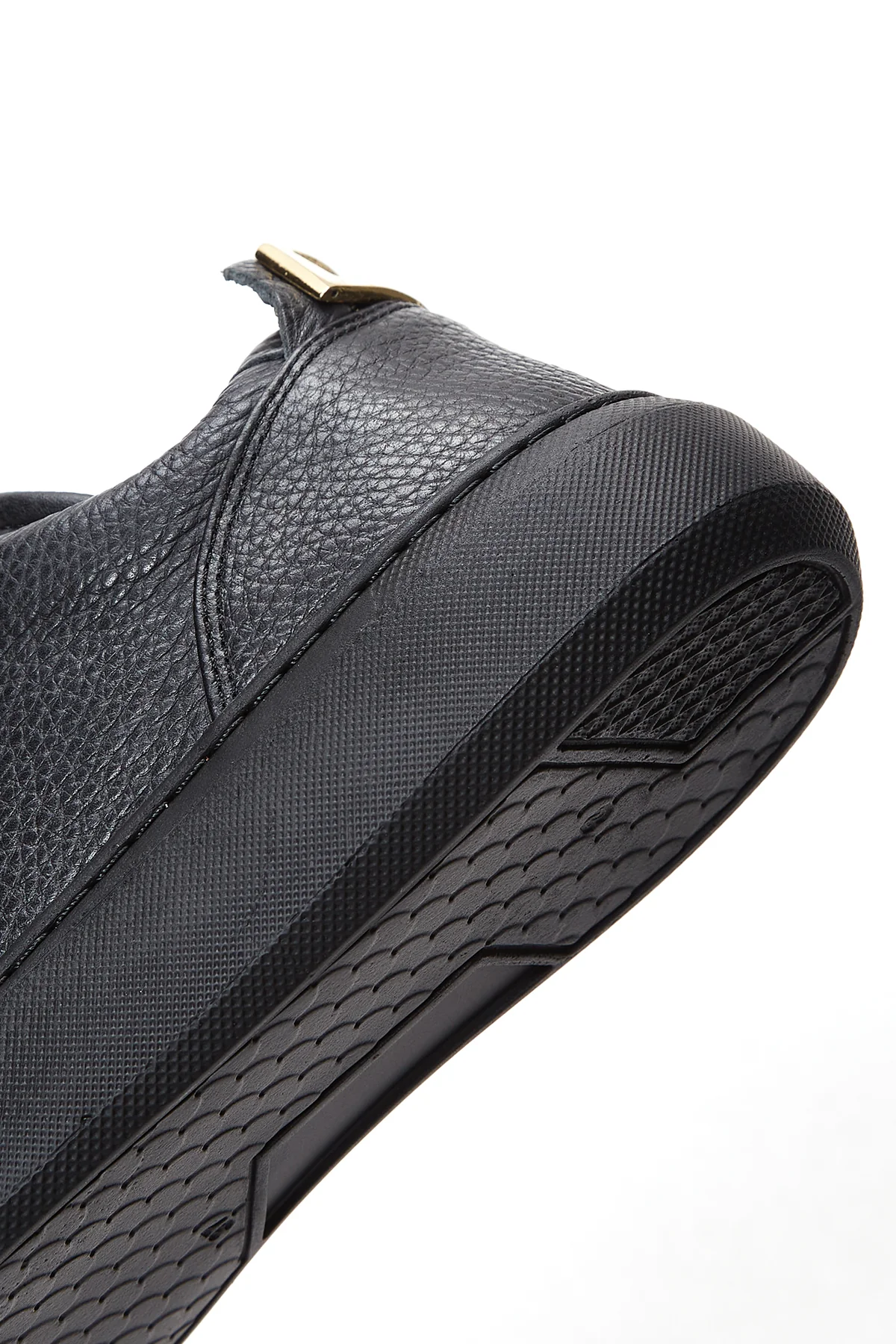 Kadın Siyah Deri Sneaker - Image 7