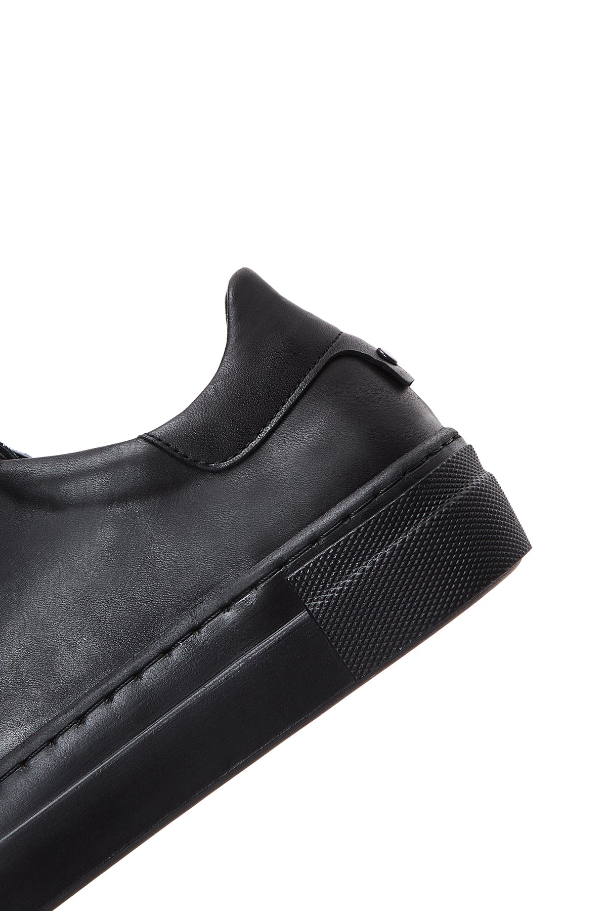 Kadın Siyah Deri Sneaker - Image 8