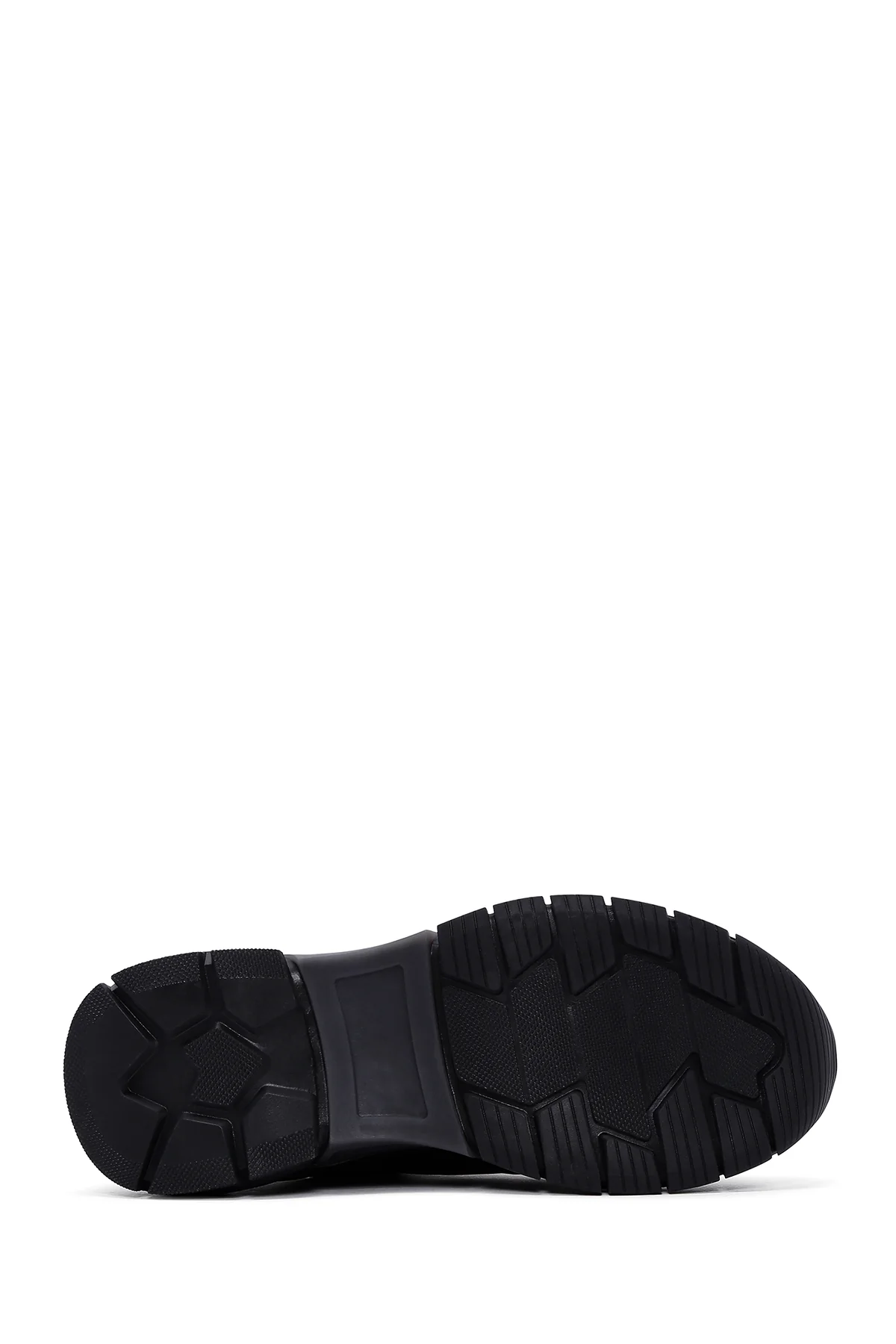 Kadın Siyah Deri Sneaker - Image 4