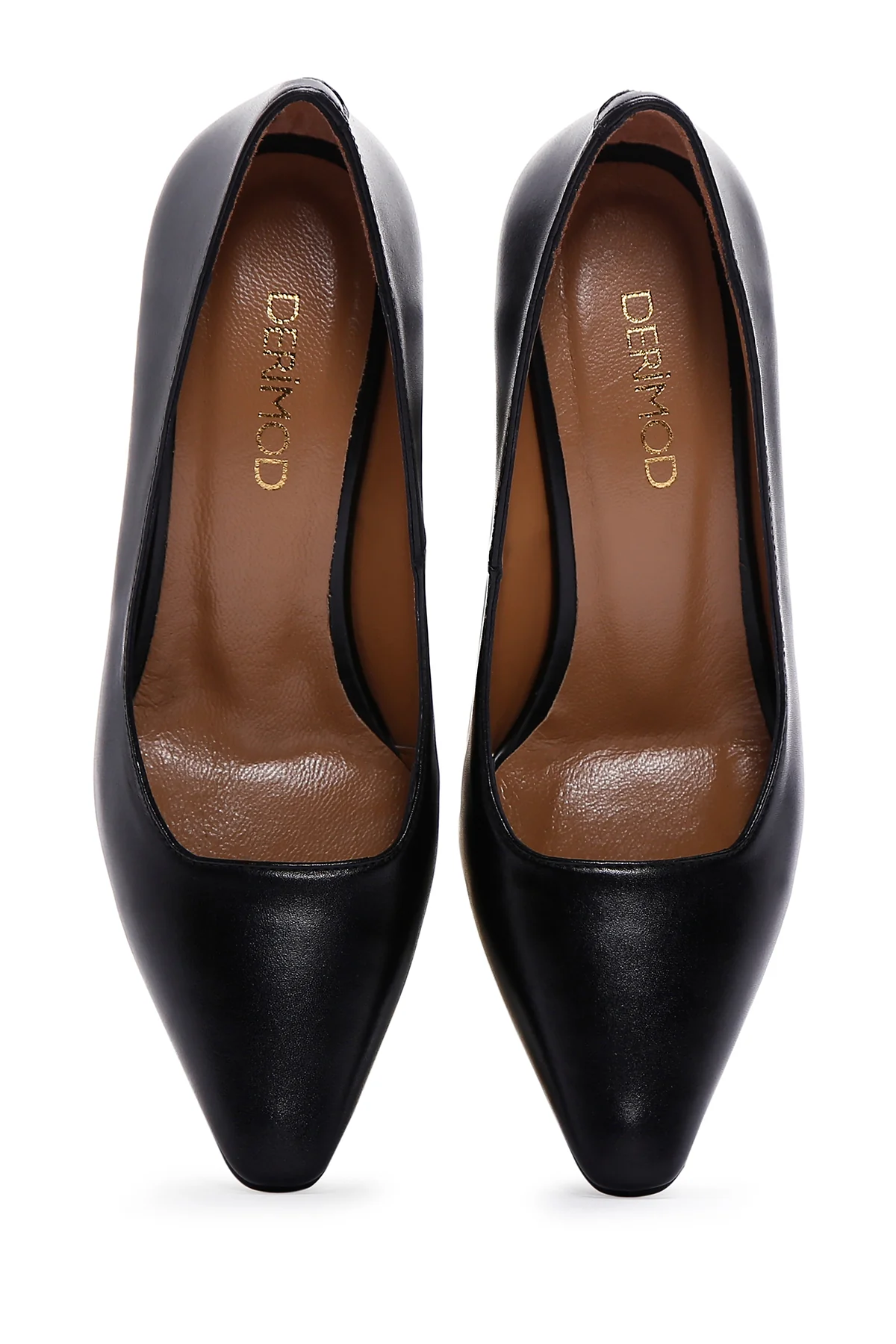 Kadın Siyah Deri Stiletto - Image 7