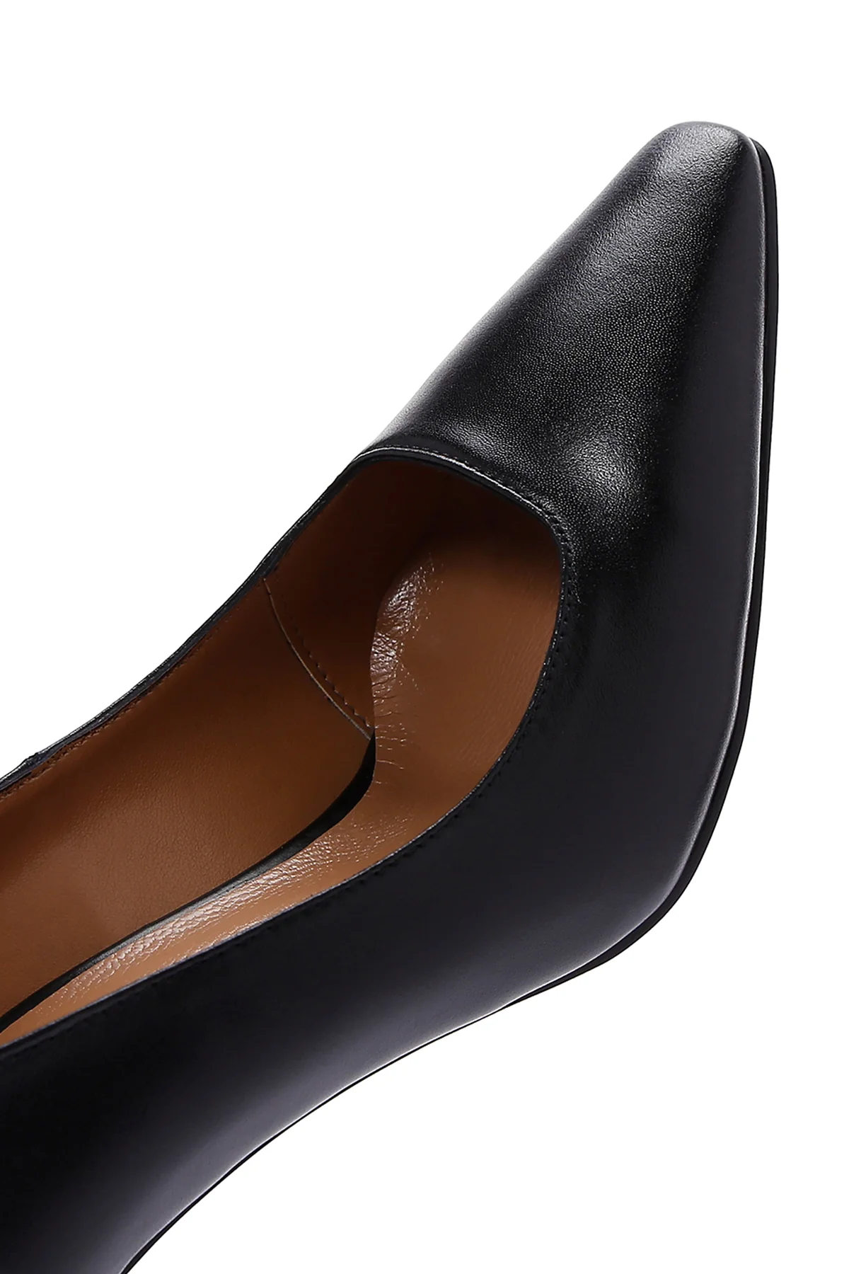 Kadın Siyah Deri Stiletto - Image 8