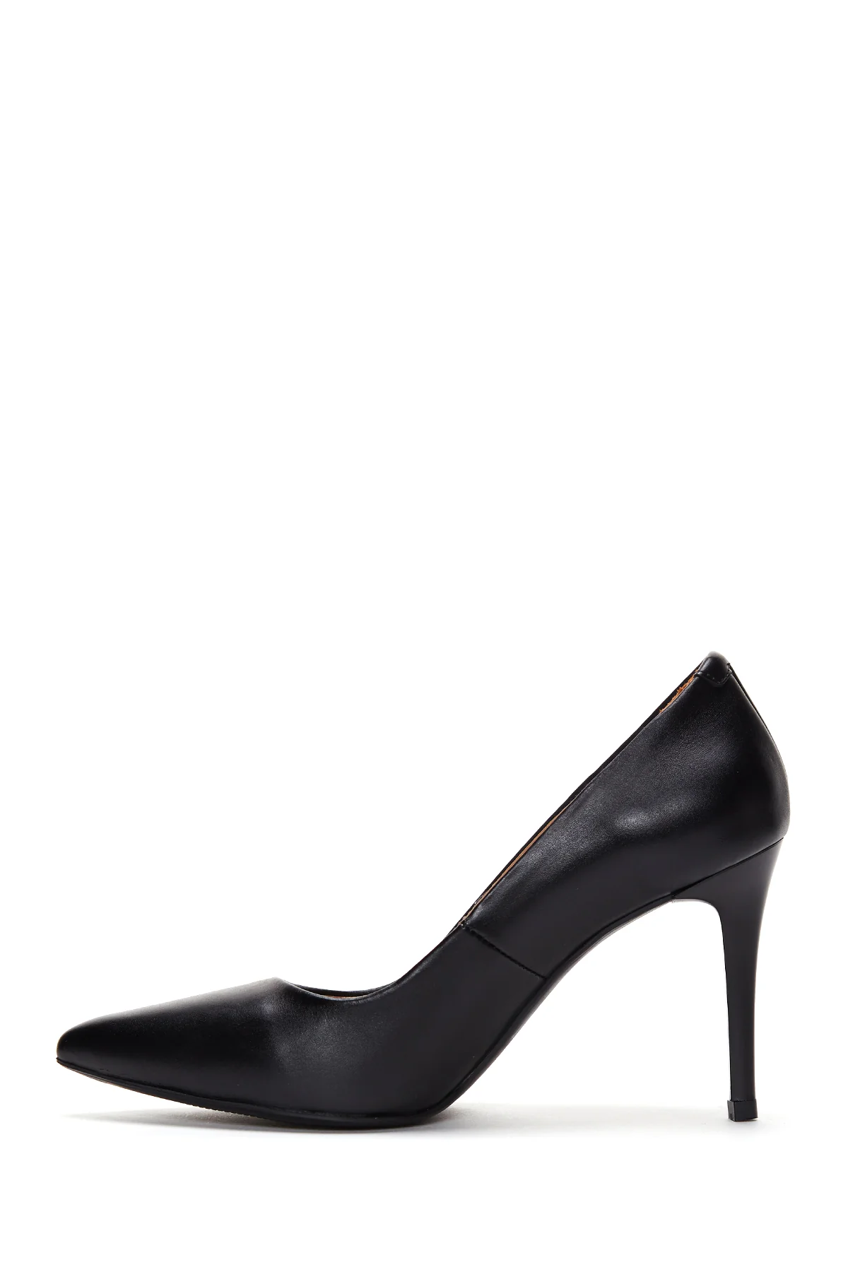 Kadın Siyah Deri Stiletto - Image 3