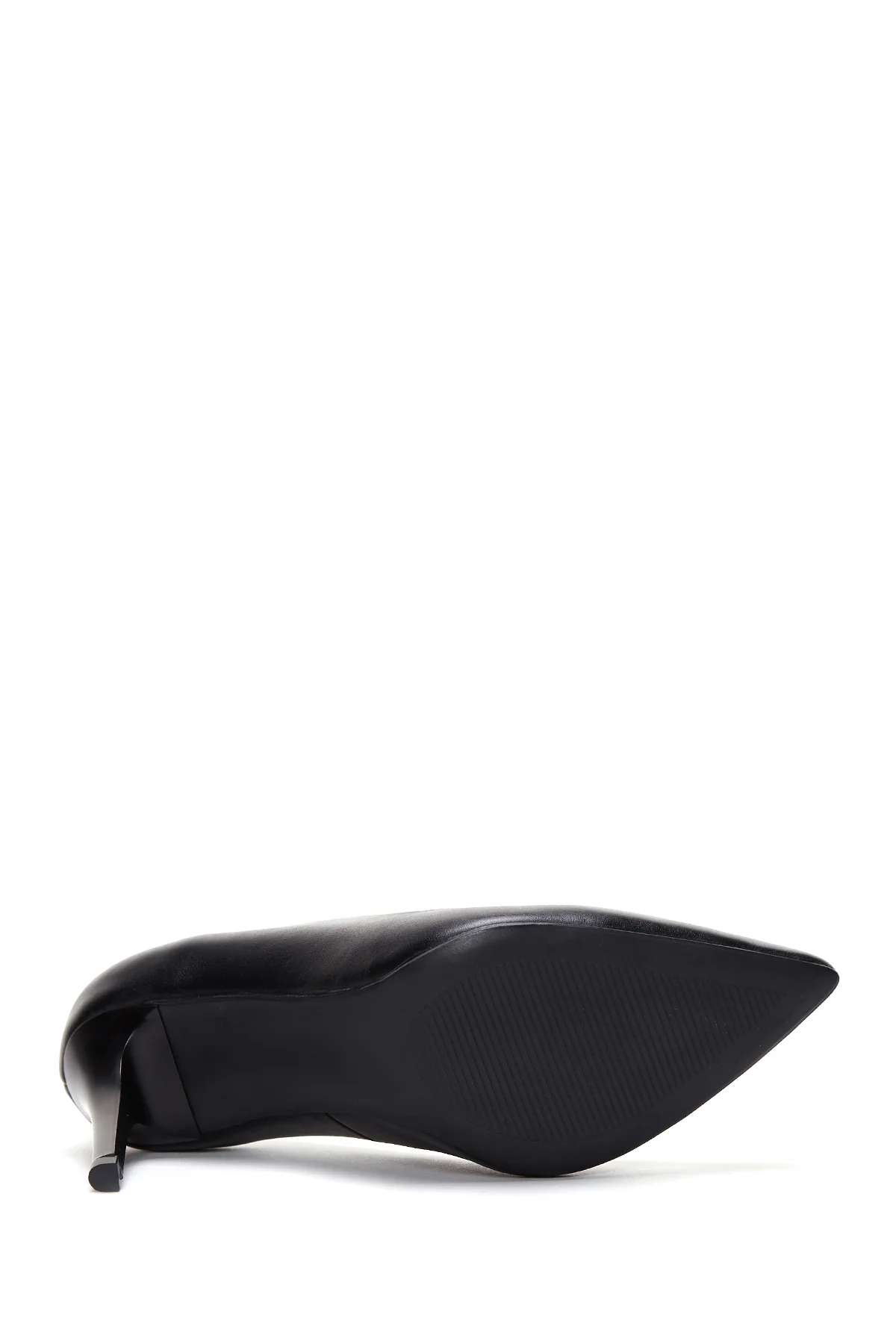 Kadın Siyah Deri Stiletto - Image 5