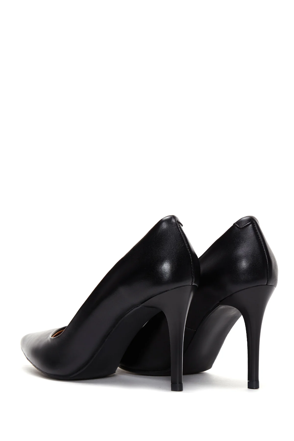 Kadın Siyah Deri Stiletto - Image 6
