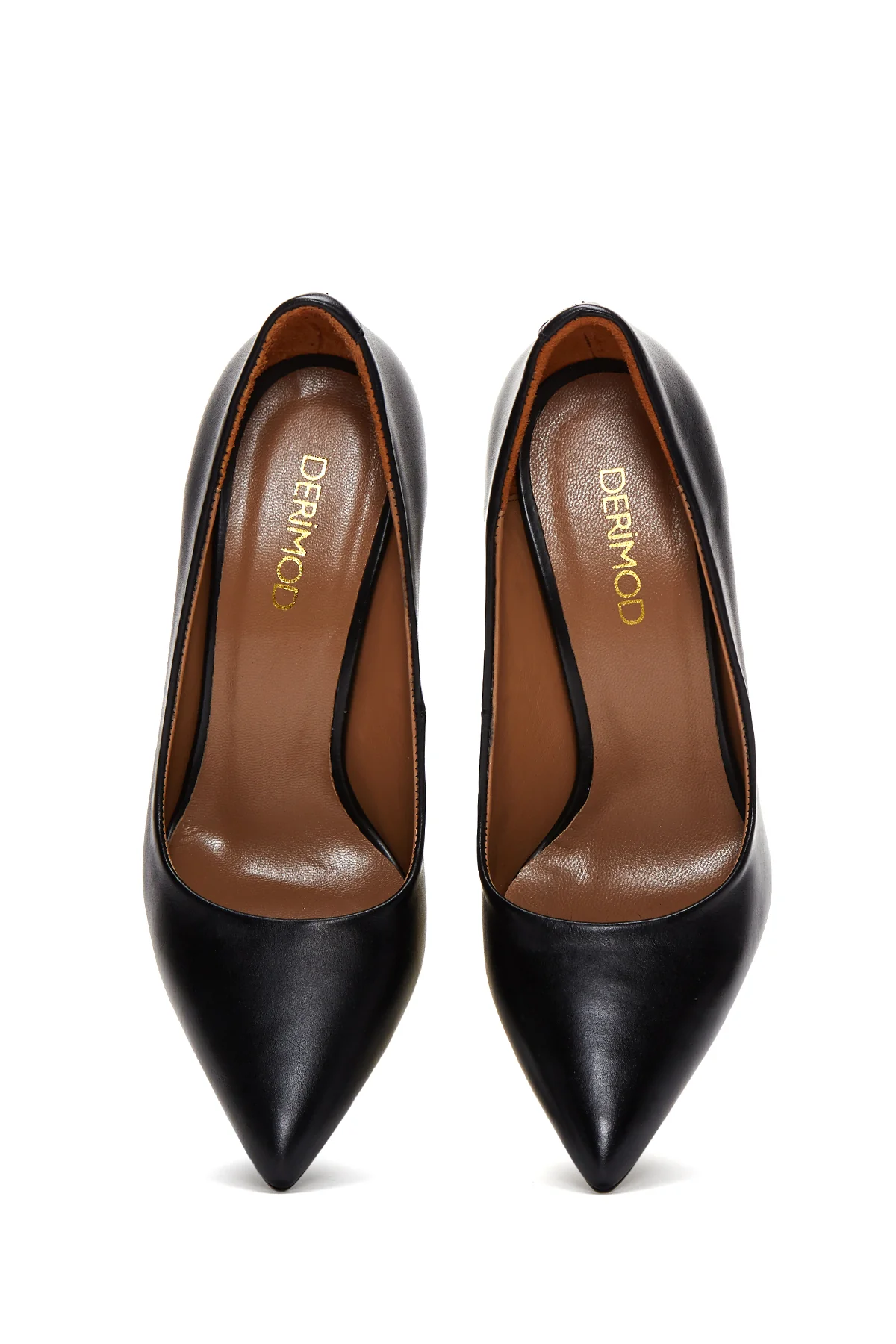 Kadın Siyah Deri Stiletto - Image 7