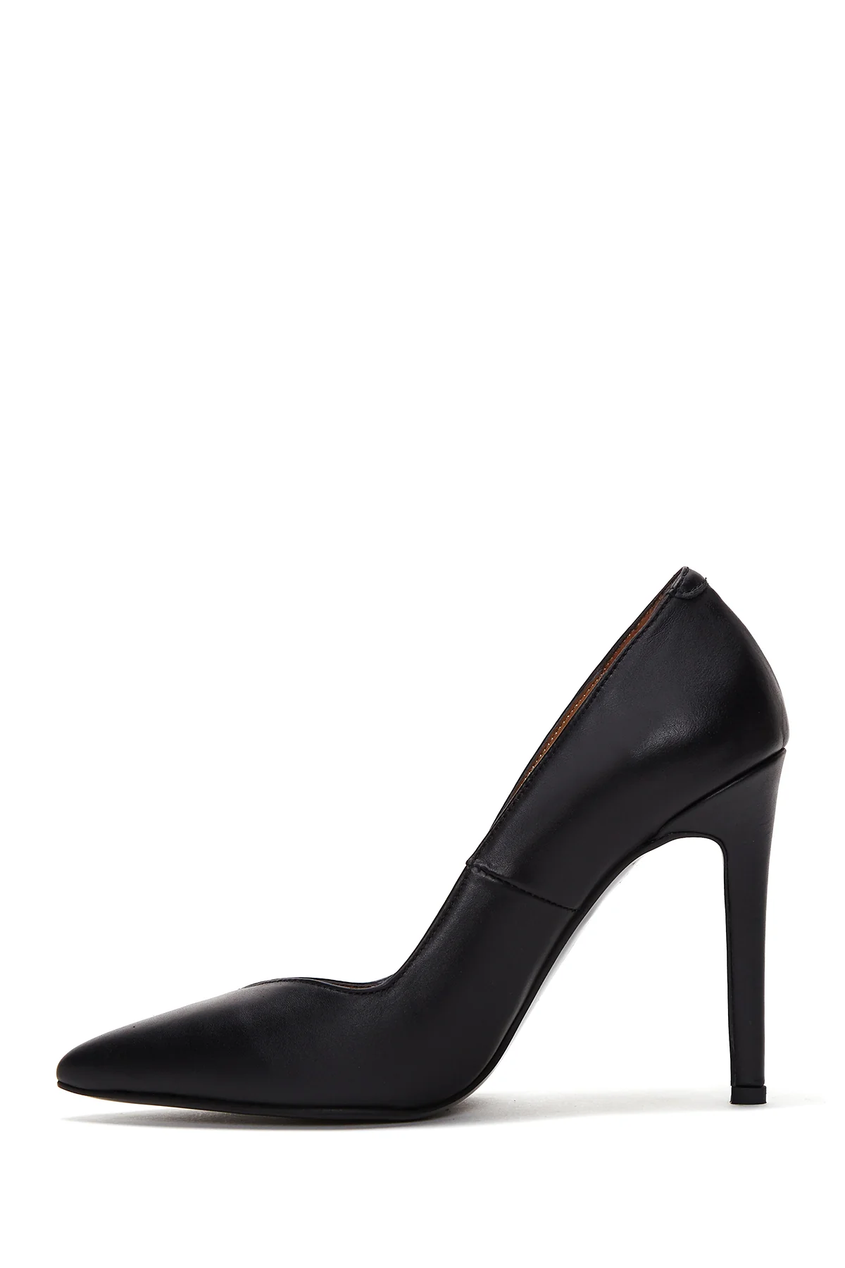 Kadın Siyah Deri Stiletto - Image 3
