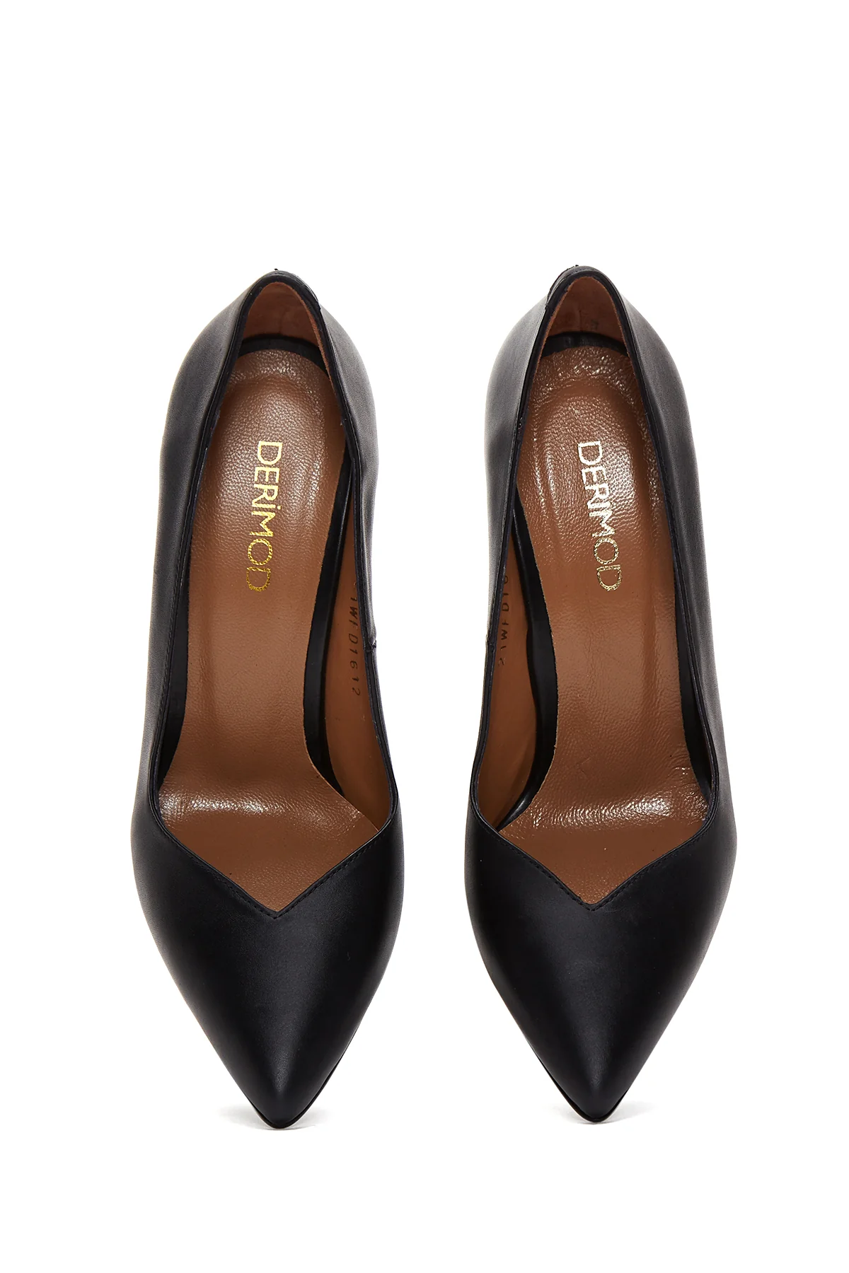 Kadın Siyah Deri Stiletto - Image 7