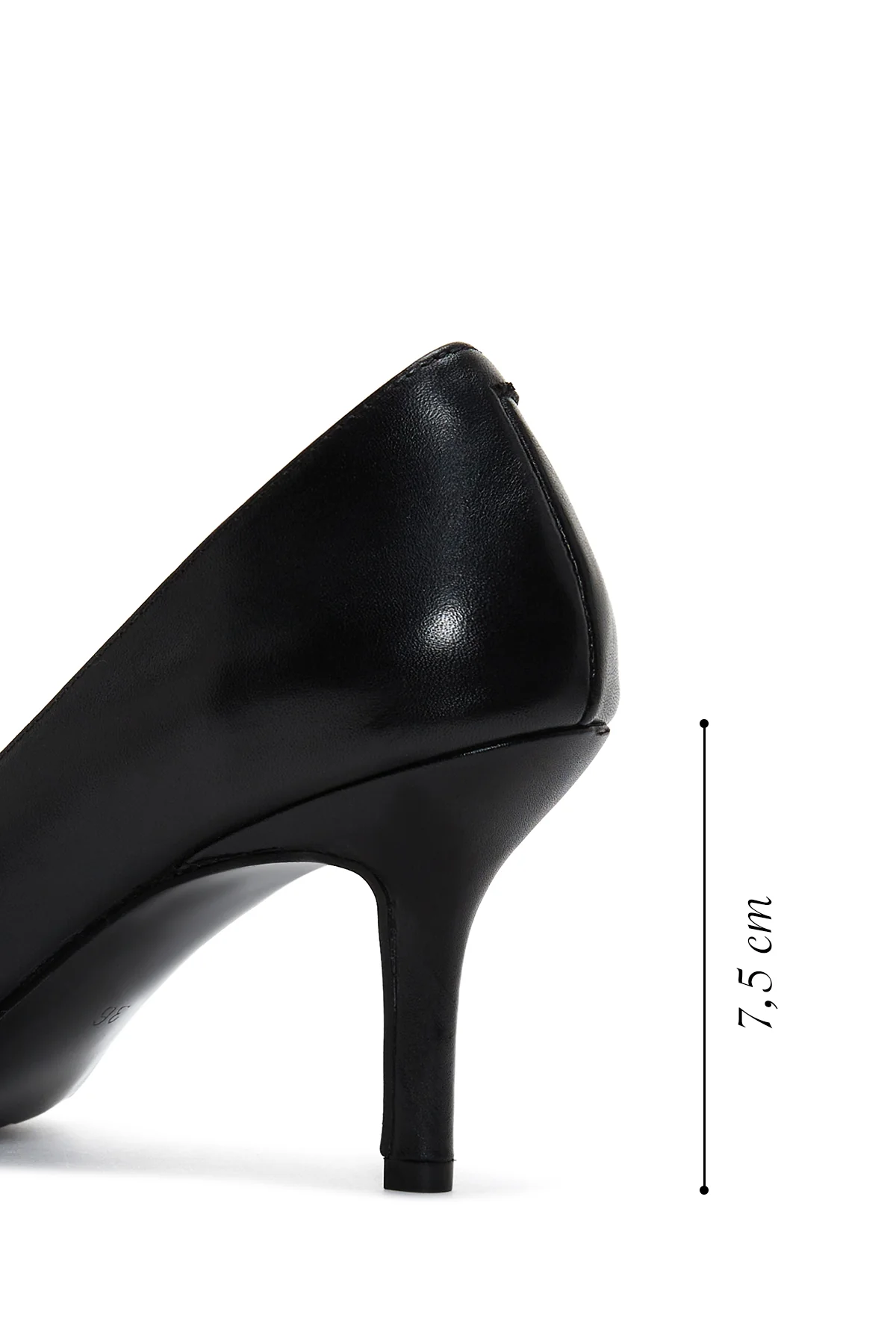Kadın Siyah Deri Stiletto - Image 2