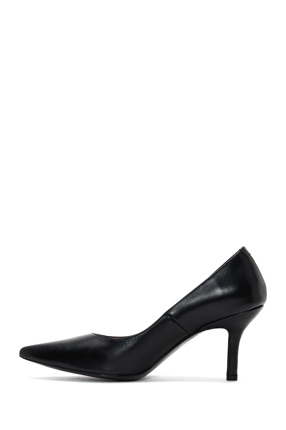 Kadın Siyah Deri Stiletto - Image 3