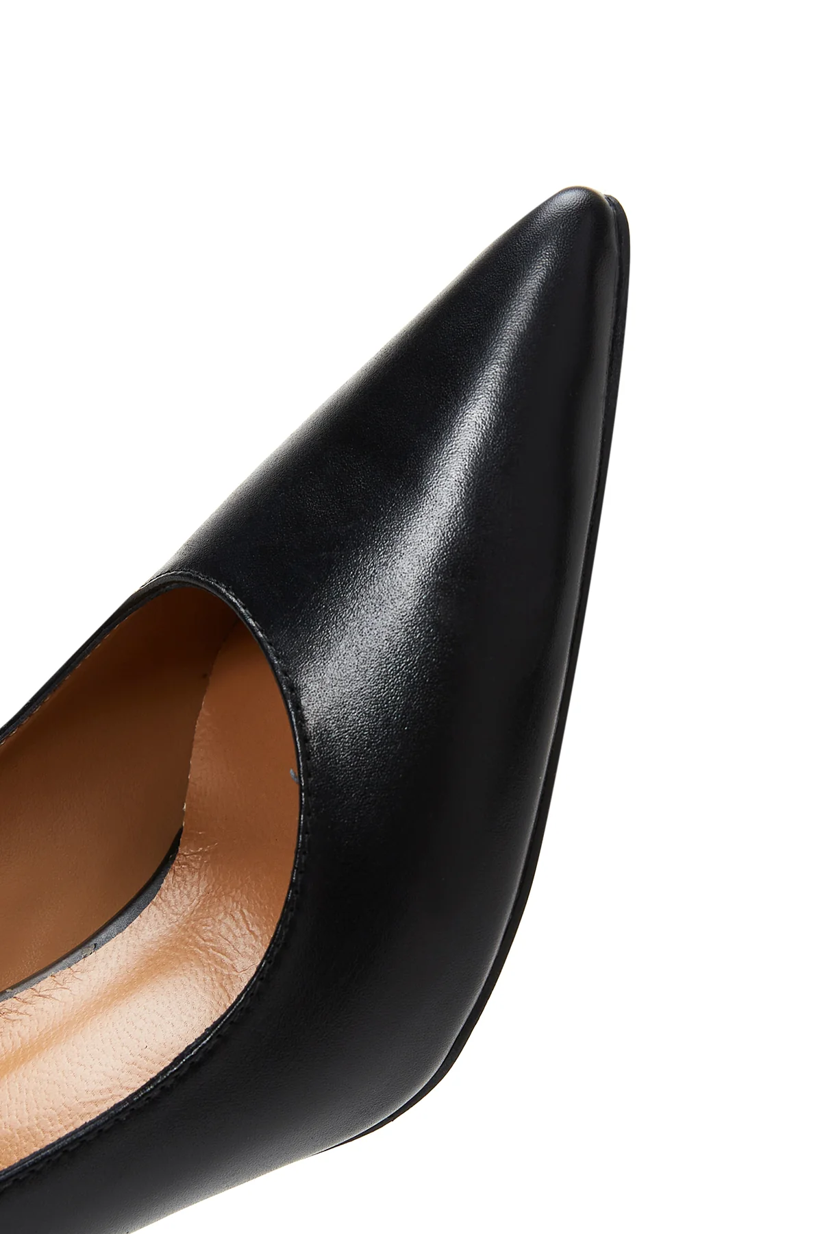 Kadın Siyah Deri Stiletto - Image 8