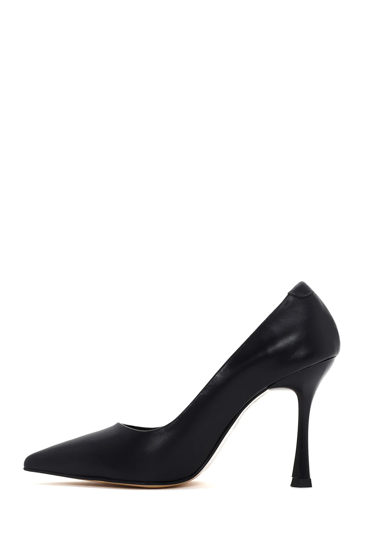 Kadın Siyah Deri Stiletto - Image 3