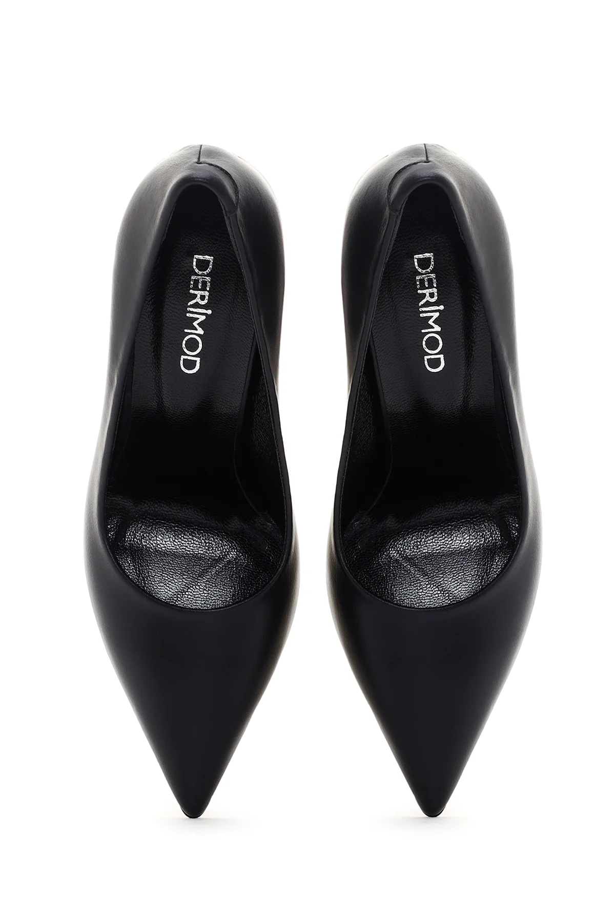 Kadın Siyah Deri Stiletto - Image 7