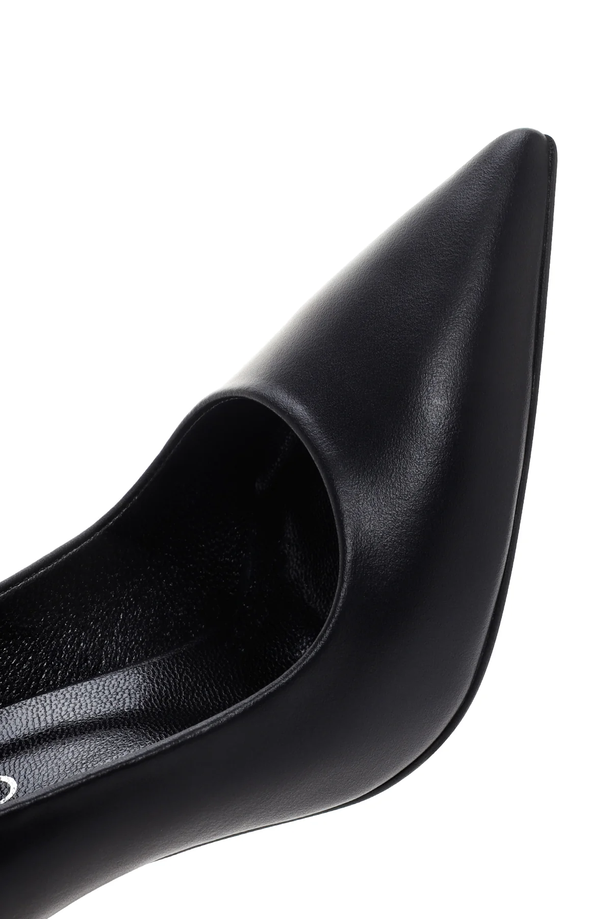 Kadın Siyah Deri Stiletto - Image 9