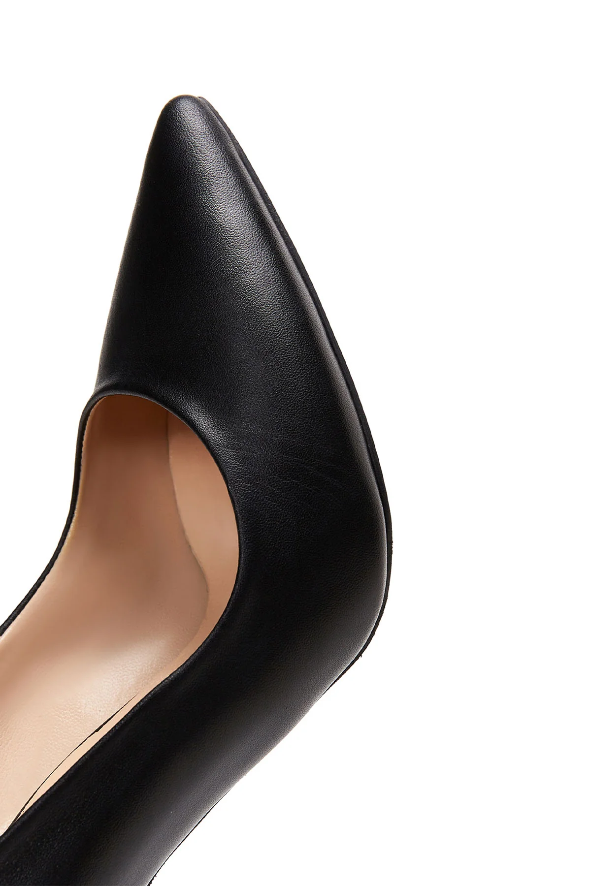 Kadın Siyah Deri Stiletto - Image 8