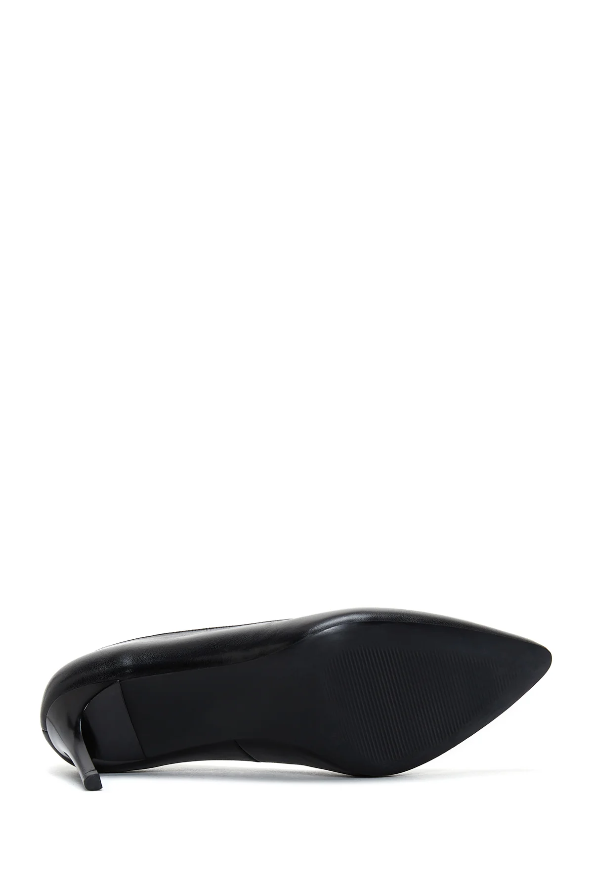 Kadın Siyah Deri Stiletto - Image 5