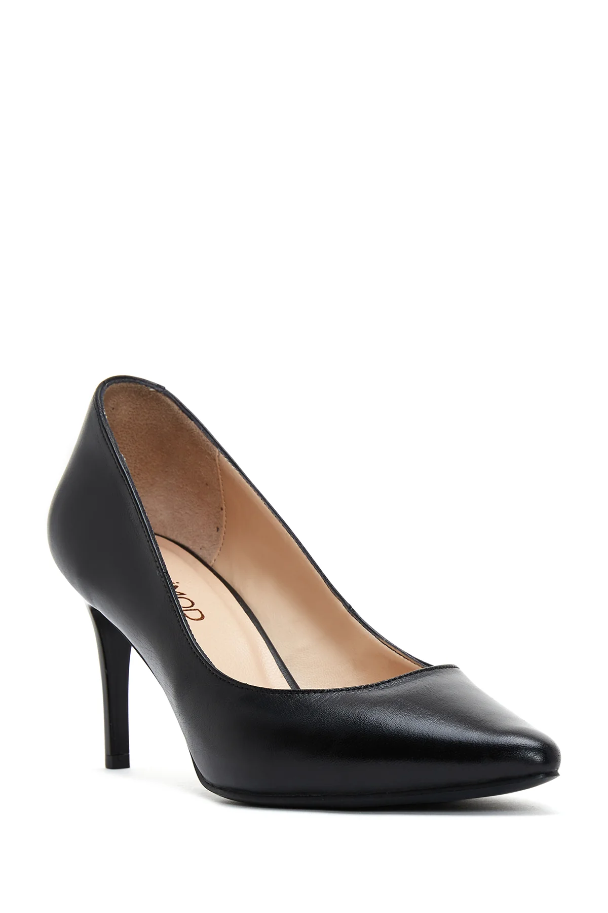 Kadın Siyah Deri Stiletto - Image 7