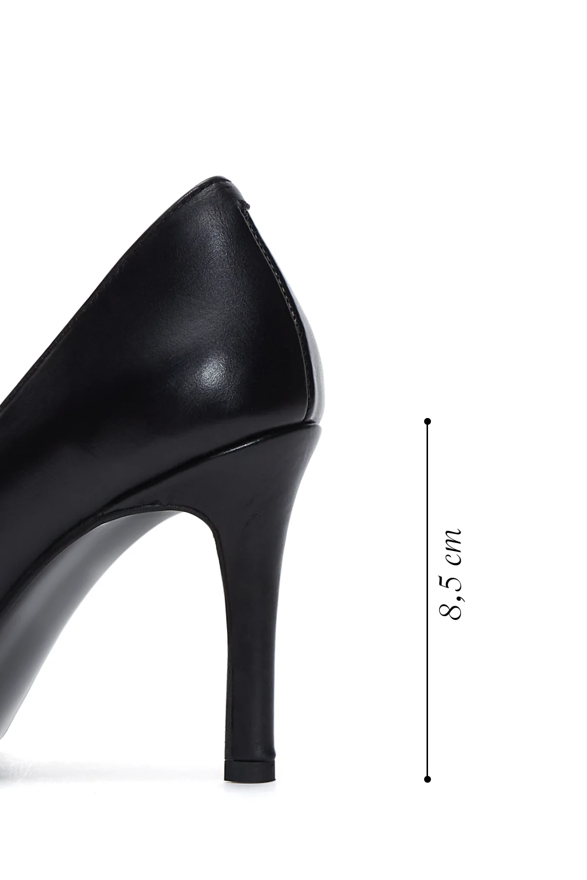 Kadın Siyah Deri Stiletto - Image 2