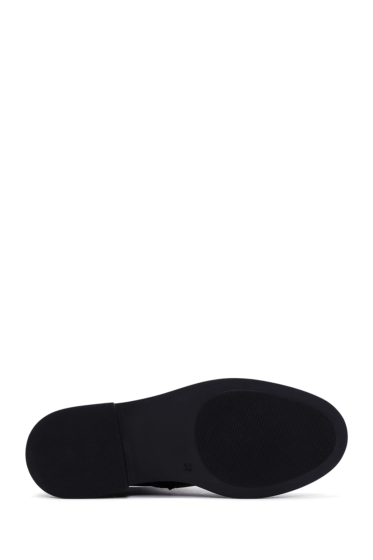 Kadın Siyah Deri Taşlı Postal Bot - Image 4
