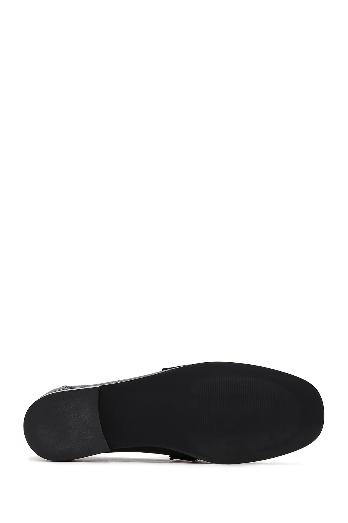 Kadın Siyah Deri Tokalı Loafer - Image 4