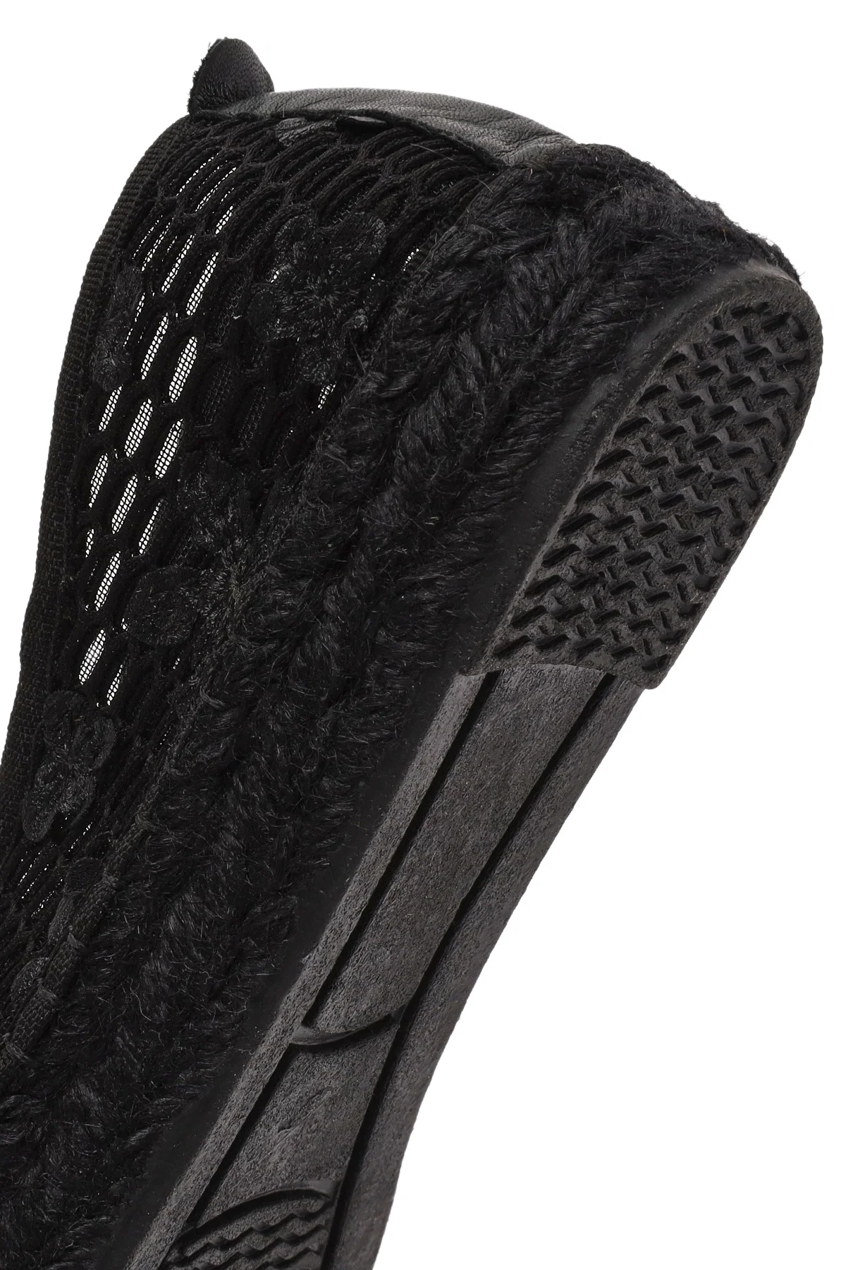 Kadın Siyah Desenli Espadril - Image 8