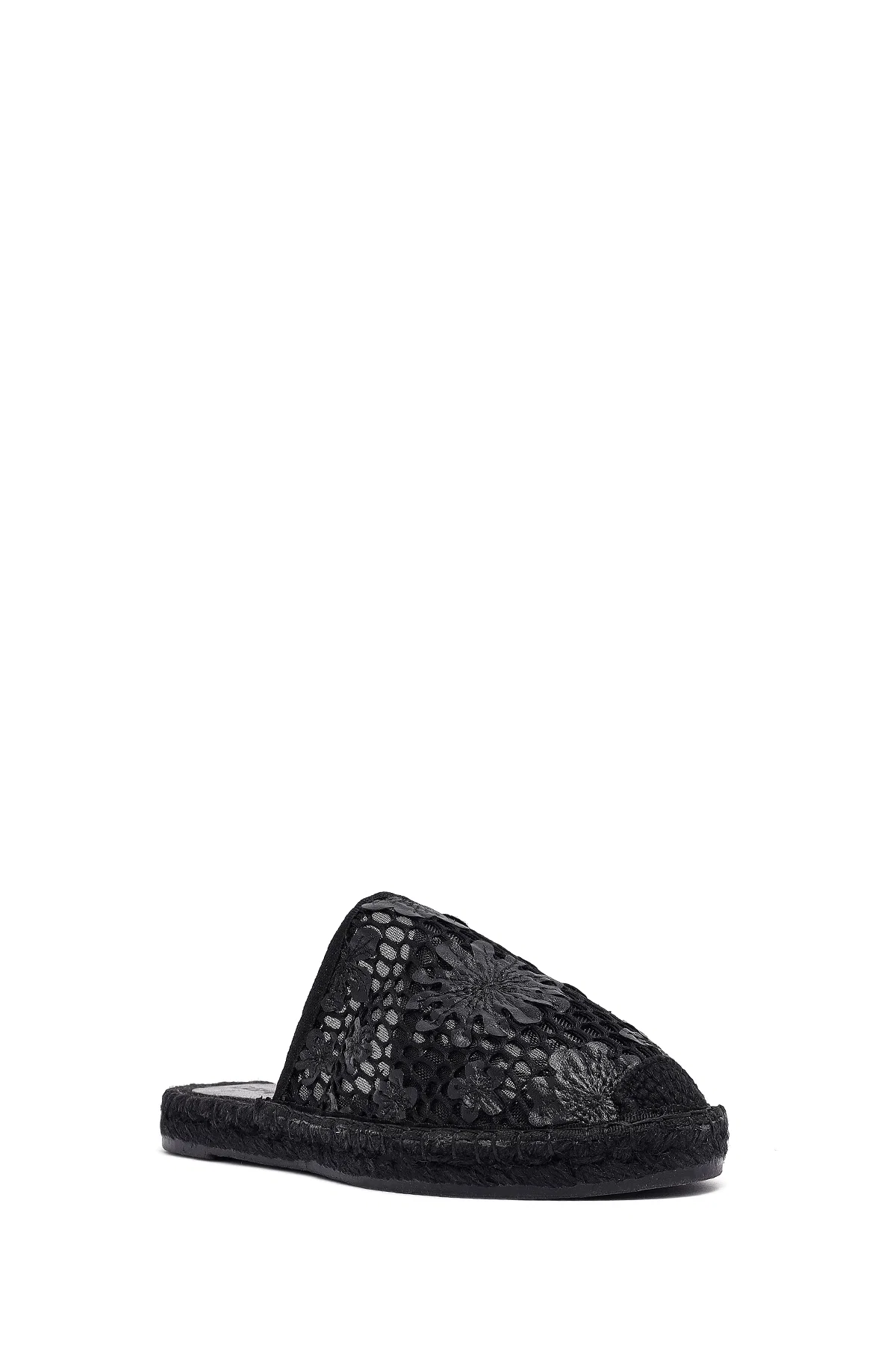Kadın Siyah Desenli Espadril Terlik - Image 6