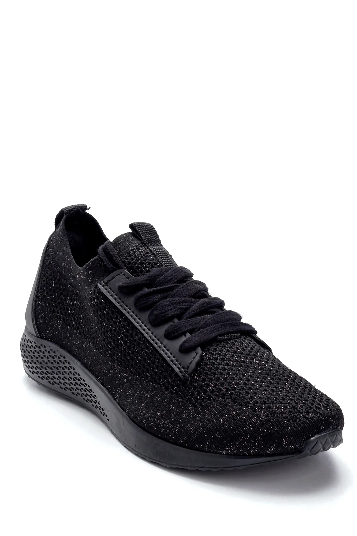 Kadın Siyah Desenli Sneaker - Image 2