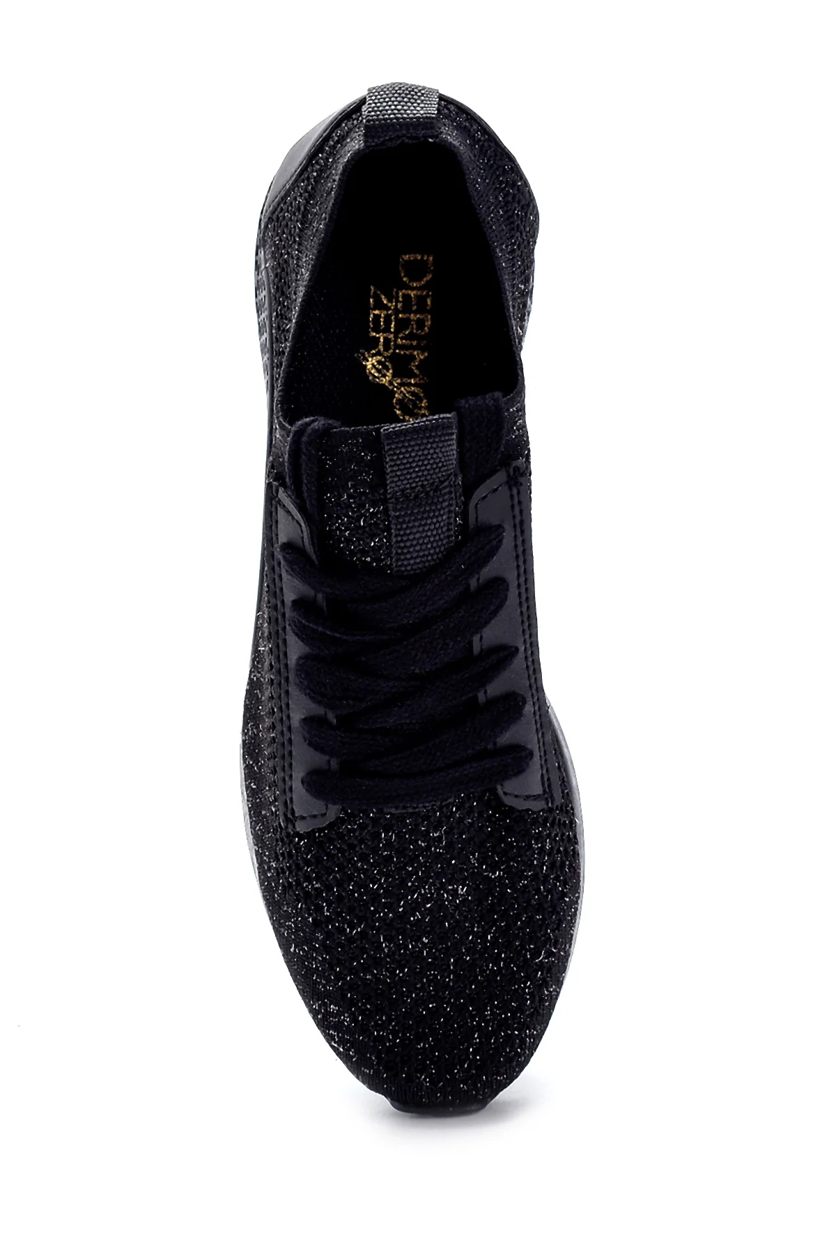 Kadın Siyah Desenli Sneaker - Image 5