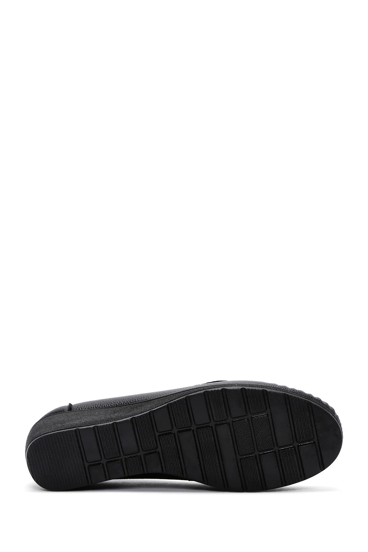 Kadın Siyah Dolgu Topuk Loafer - Image 4